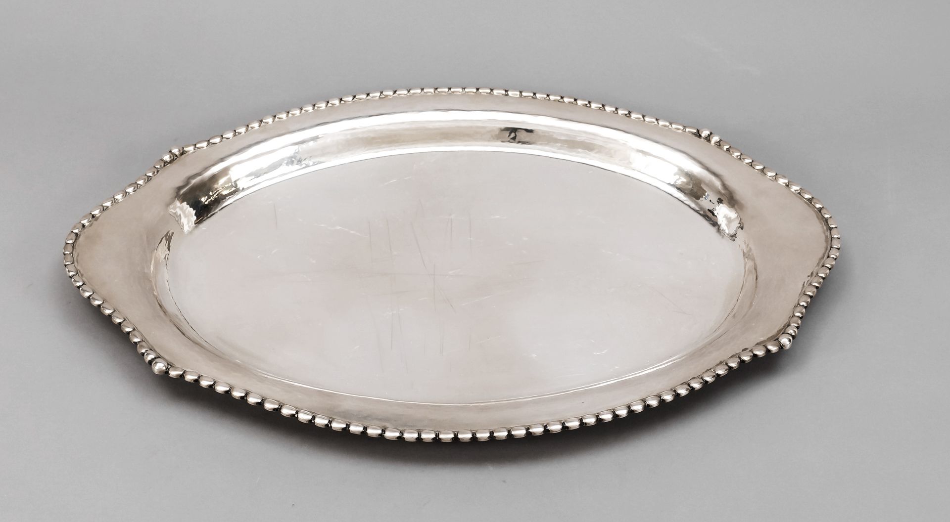 Null Oval Art Deco tray, Denmark, 1919, hallmark Christian F. Heise, maker's mar&hellip;
