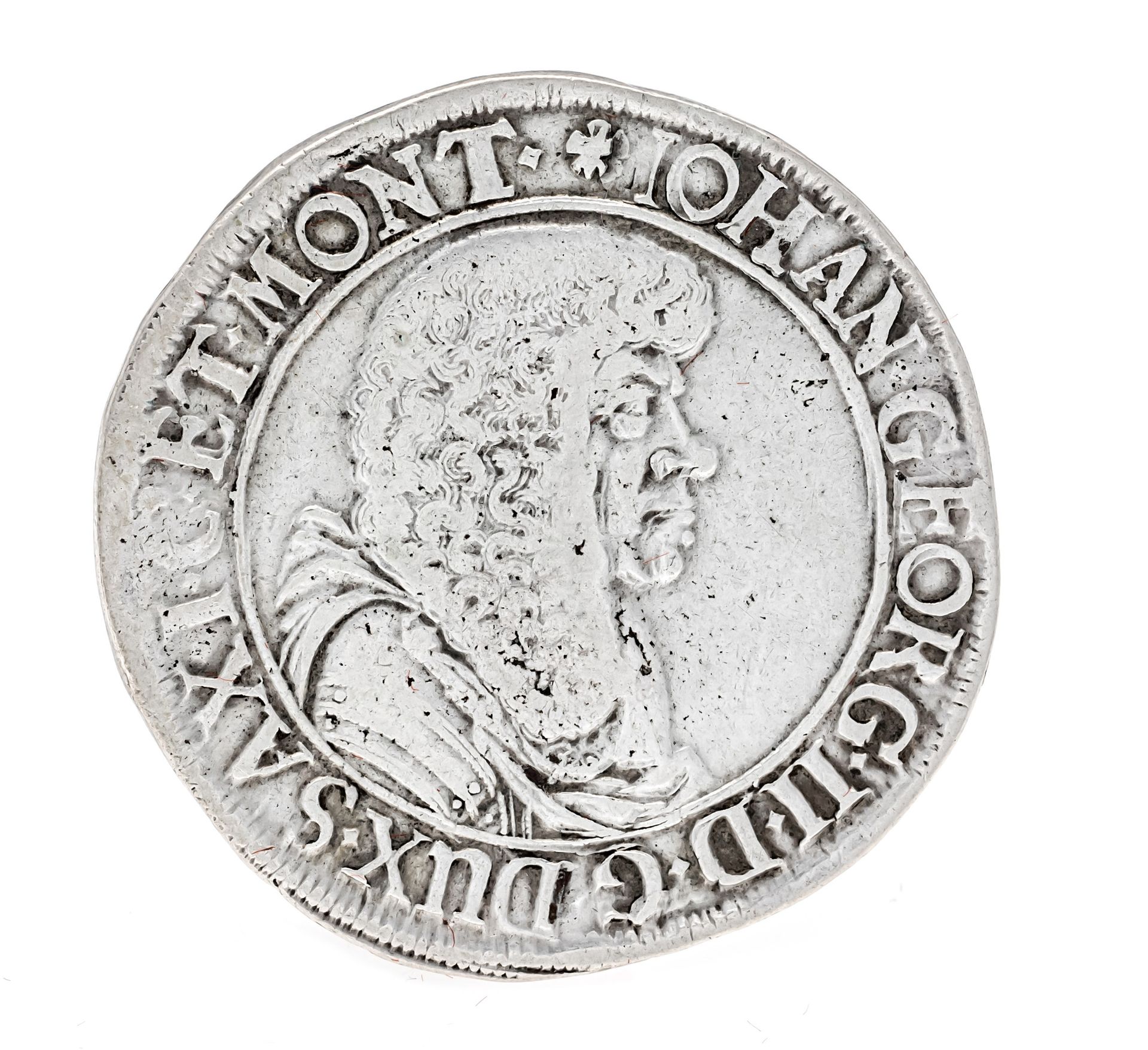 Null 硬币，1/3塔勒，萨克森州，1673年，9.60克