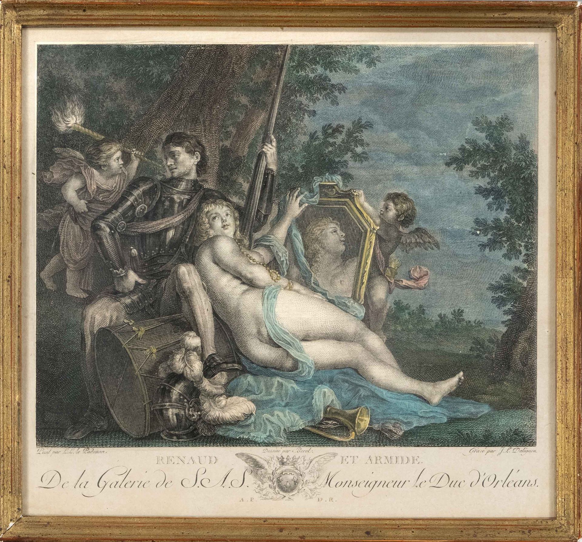 Null 三套18世纪名画后的复制版画，由Noel Lemire、Gérard René Le Villain和Jean Louis Delignon根据del&hellip;
