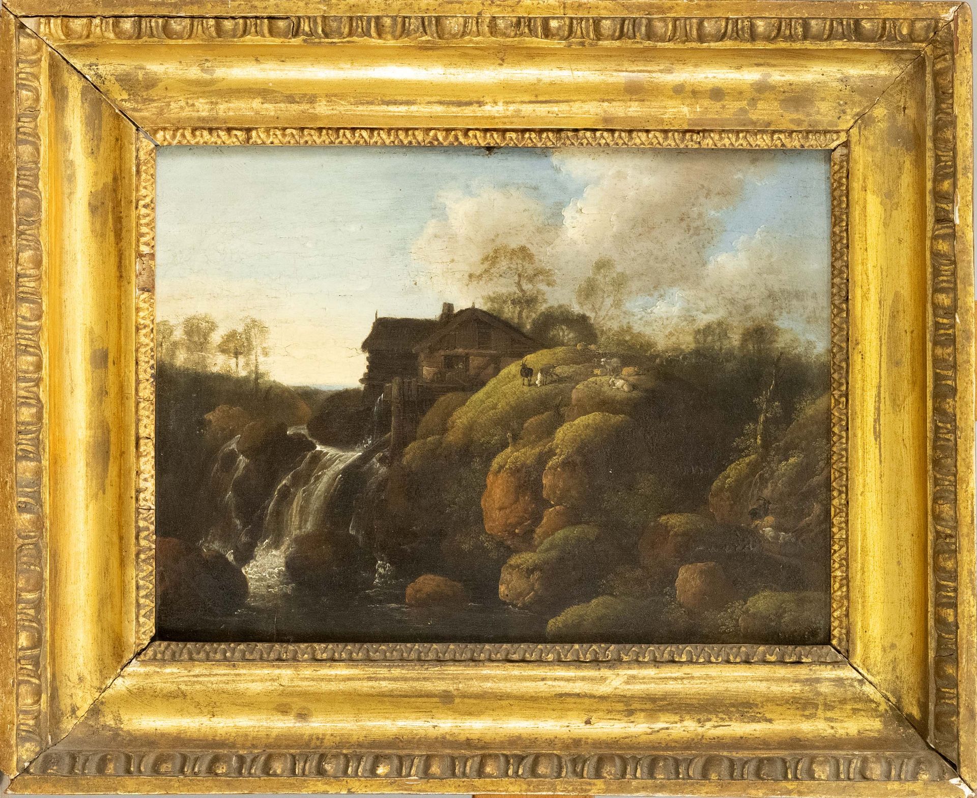 Null Johann Georg Wagner (1744-1767), par de paisajes, pintor paisajista y graba&hellip;