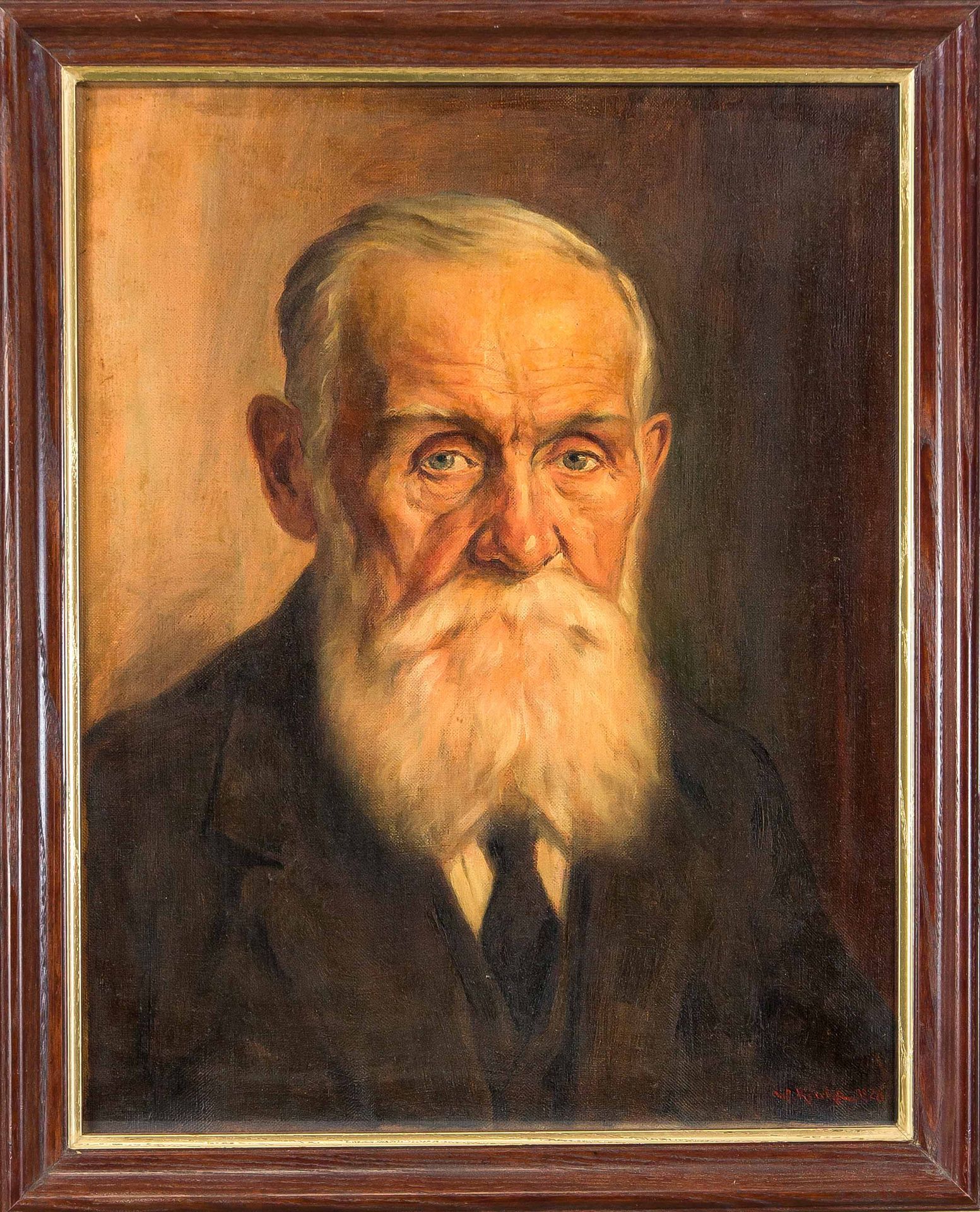 Null Wilhelm Kruke (1887-1978), deutscher Maler und Grafiker. Portrait eines alt&hellip;