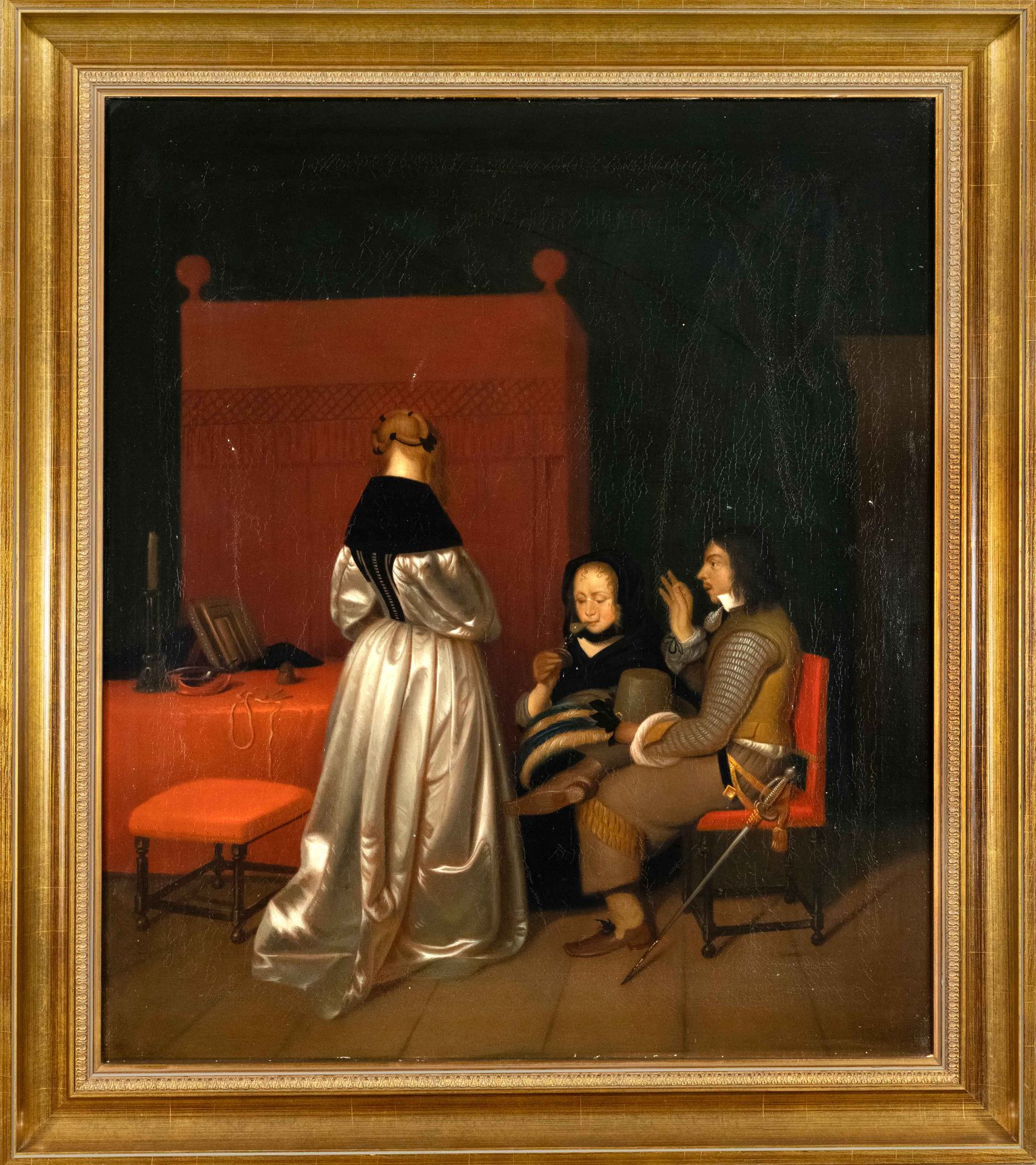 Null Gerard Ter Borch (1617-1681), después, ''Conversación galante'' (antes: La &hellip;