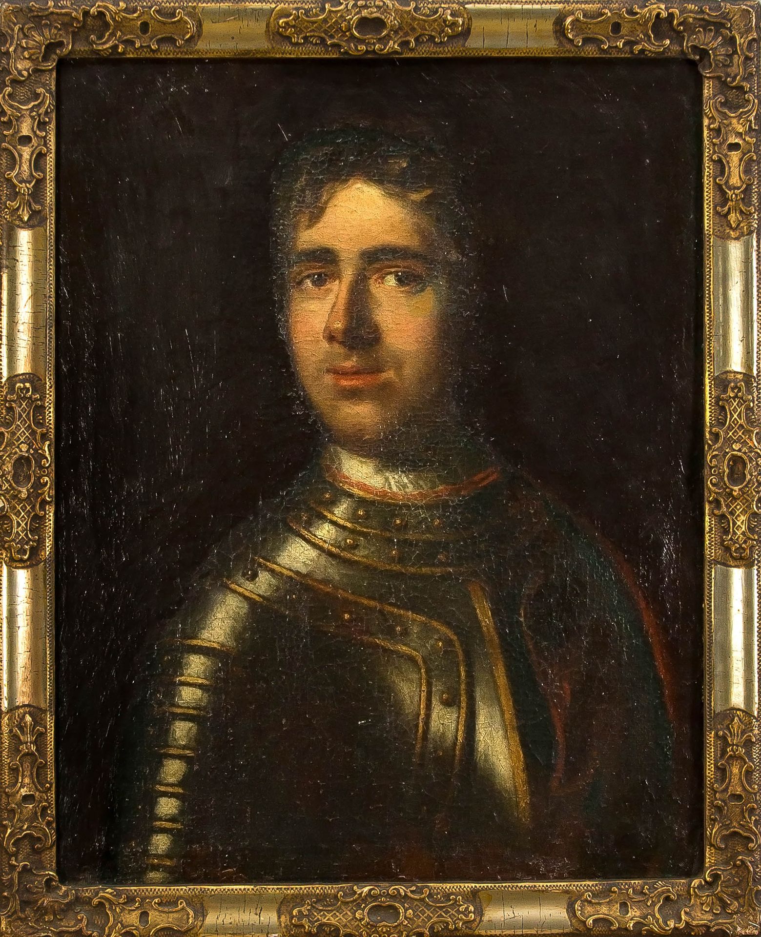 Null Bildnismaler 2. H. 17. Jh., Portrait eines Mannes im Brustharnisch, Öl auf &hellip;