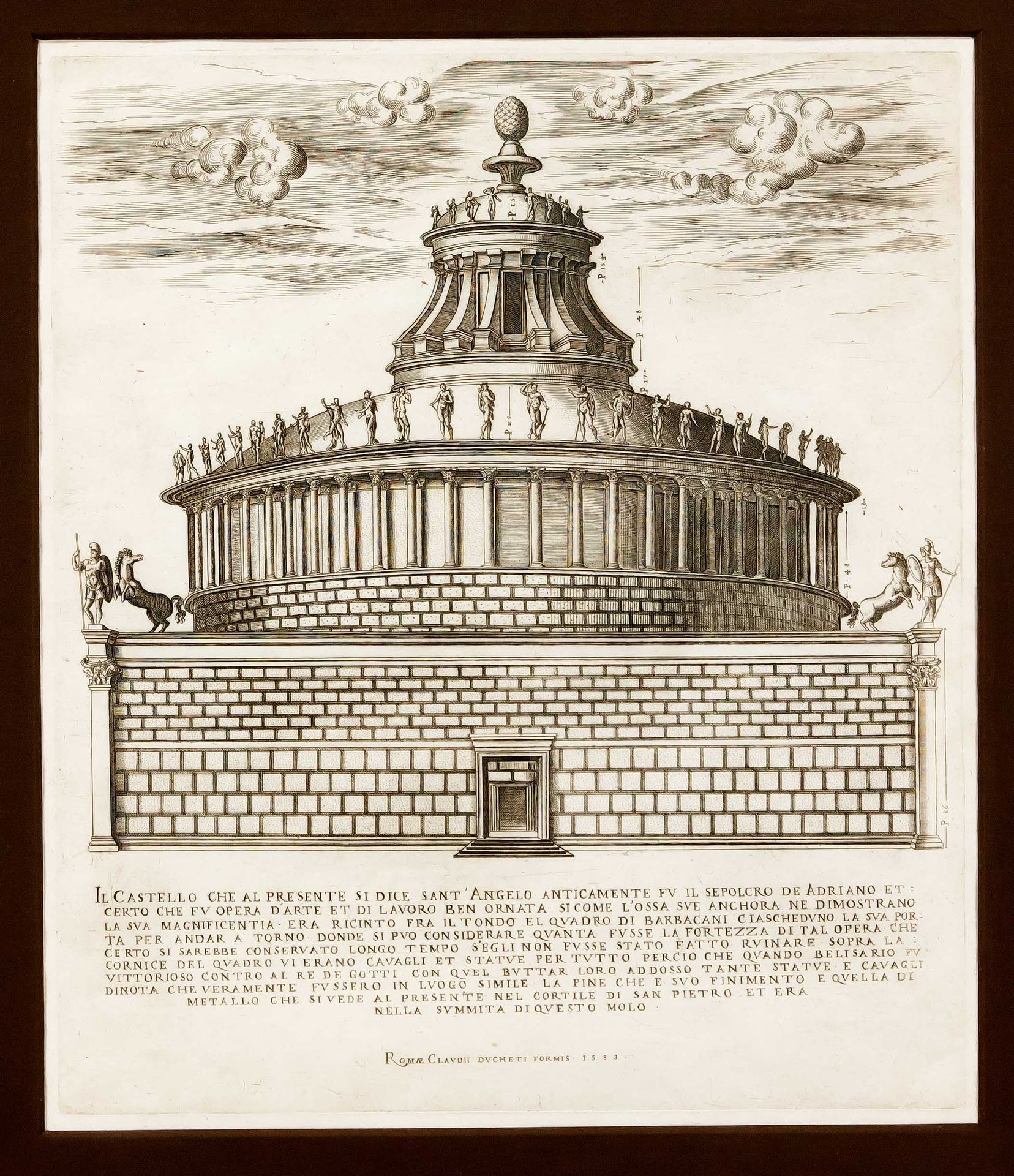 Null Deux gravures du ''Speculum Romanae Magnificentiae'' de Lafreri : tombeau d&hellip;