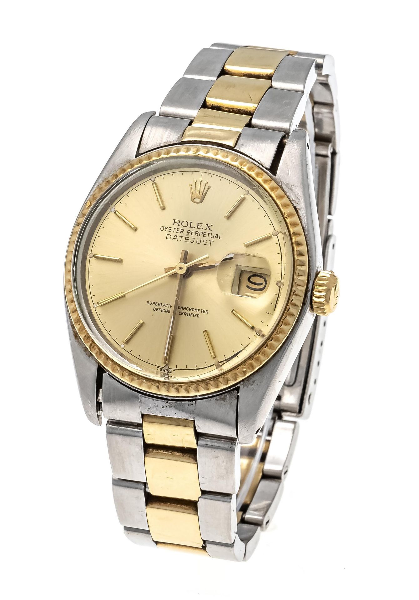 Null Rolex men's watch, Ref. 16013, Oyster Perpetual Datejust, chronometer, stee&hellip;
