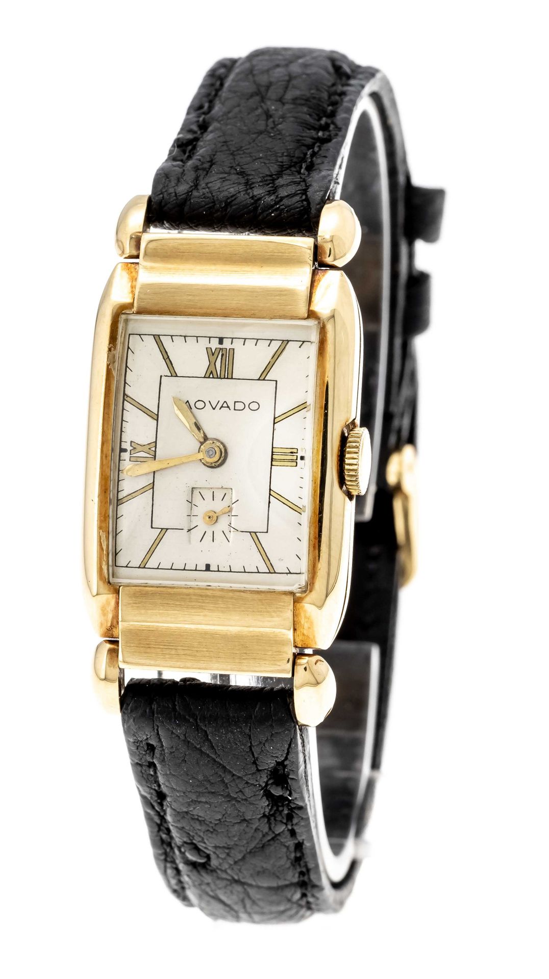 Null very rare Movado men's watch, ref. 41826, around 1930, GG 585/000, manual w&hellip;