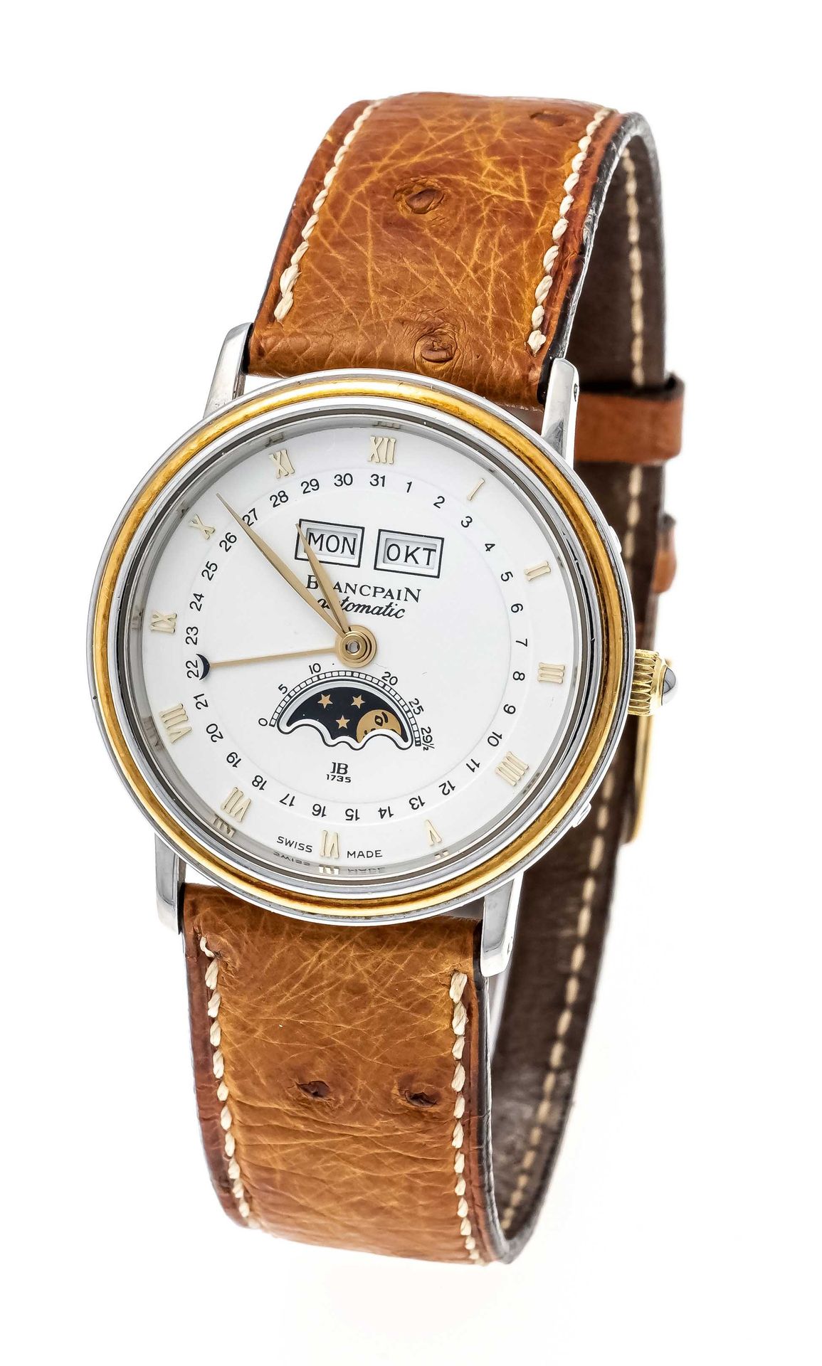 Null Blancpain, Villeret, reloj de caballero acero/oro, nº 3613, calibre automát&hellip;