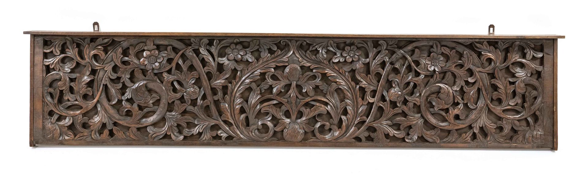 Null Decorative wall relief with plate board around 1870, solid oak, plastic flo&hellip;