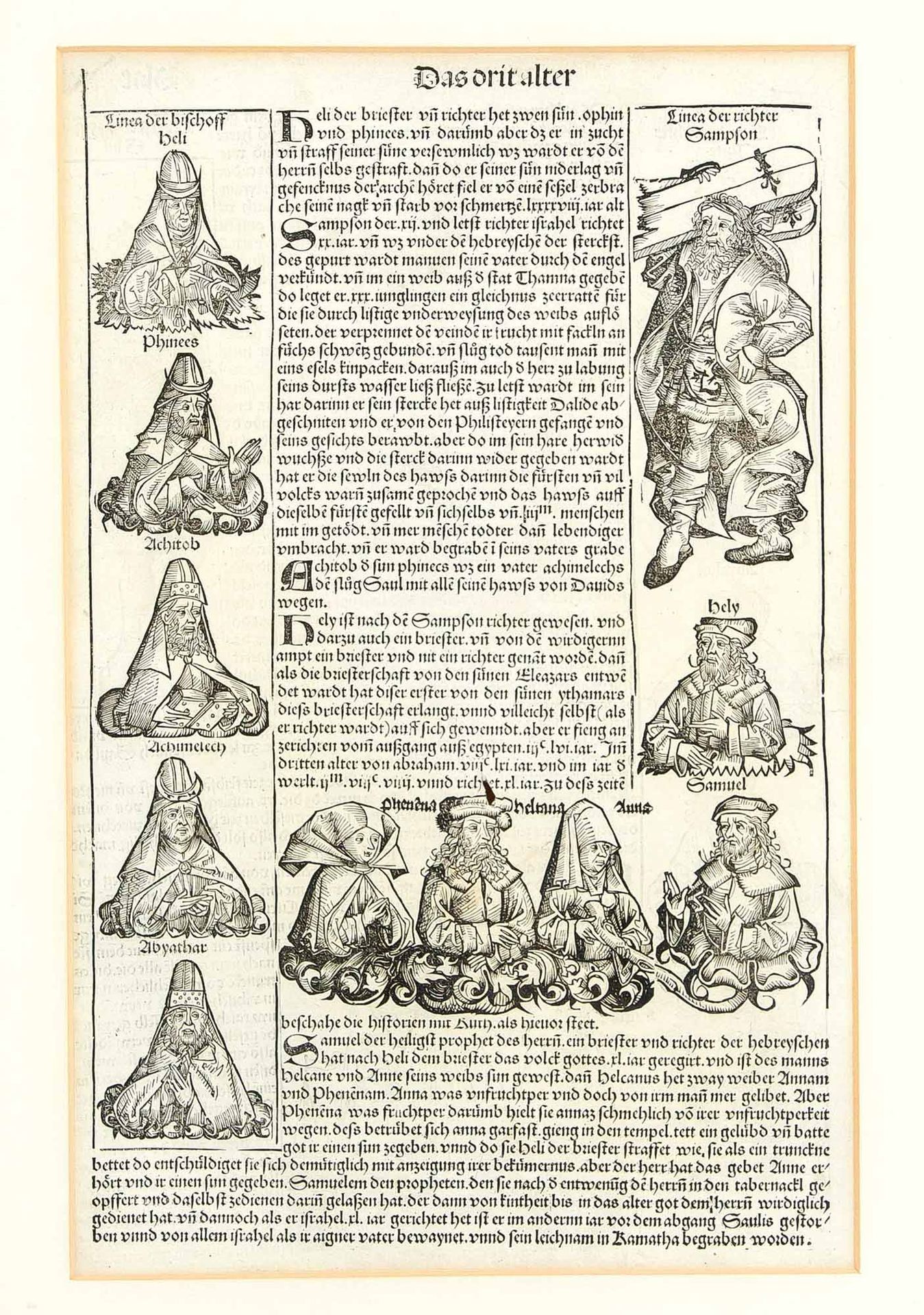 Deux pages de la Weltchronik de Schedel de 1493, chacune avec plusieurs gravures&hellip;