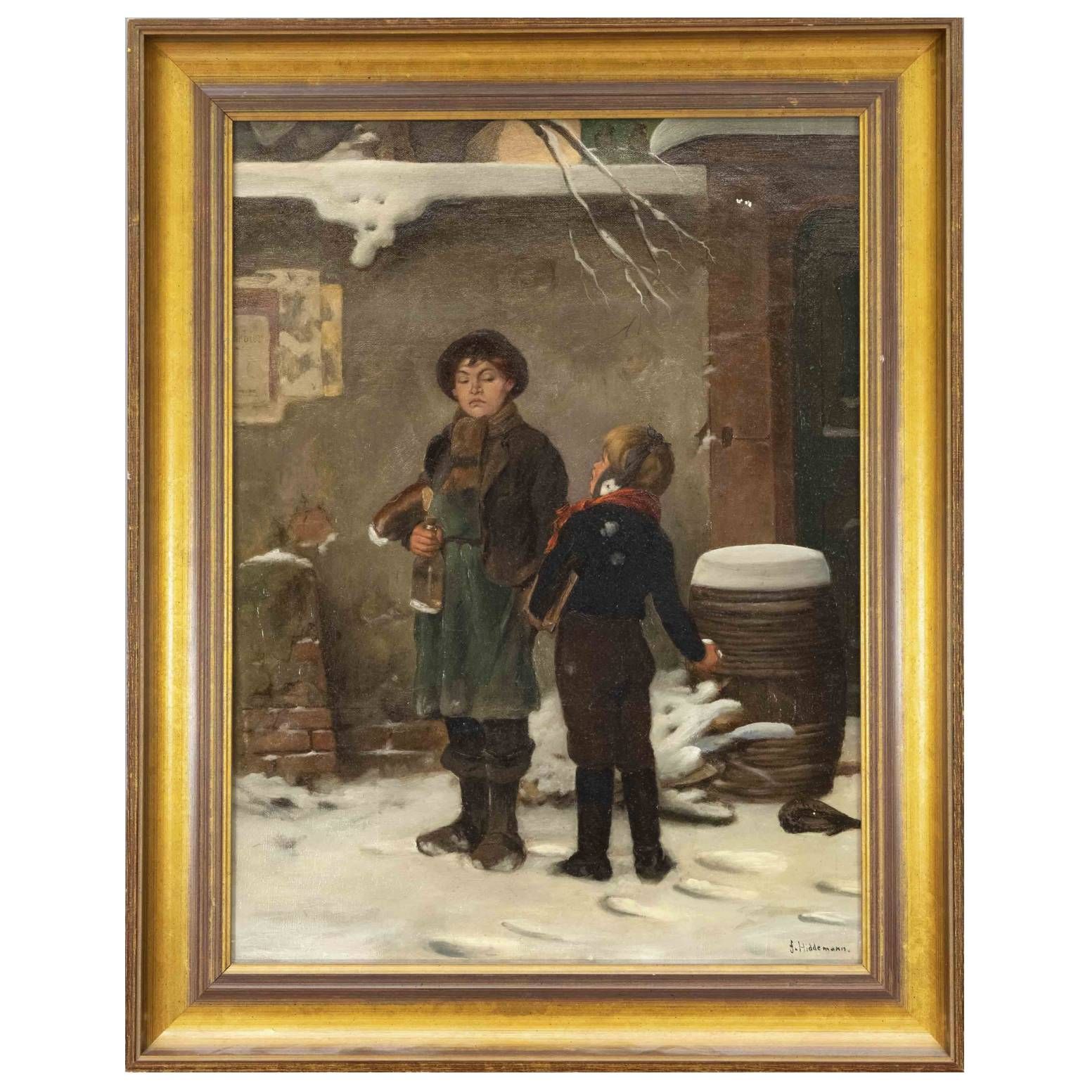 Null Friedrich Peter Hiddemann (1829-1892), deutscher Maler und Lithograph der D&hellip;