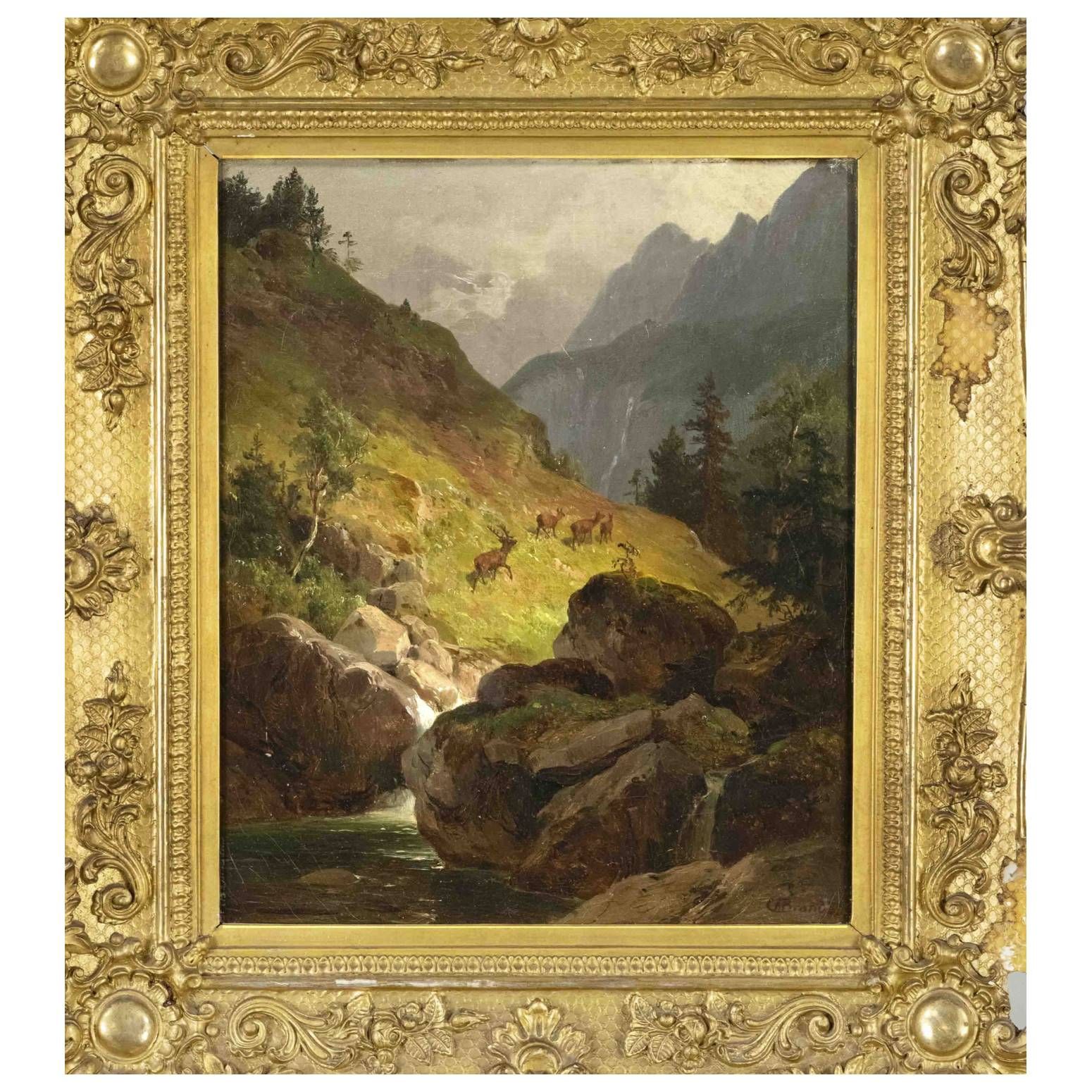 Null Hans Heinrich Jürgen Brandes (1803-1868), peintre allemand de paysages et d&hellip;