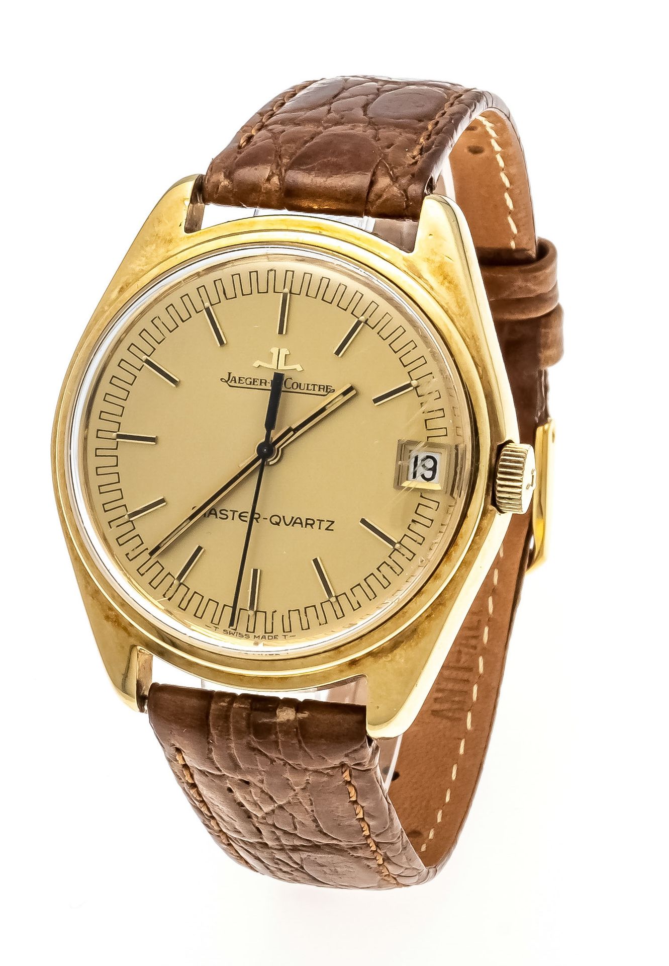 Null Jaeger LeCoultre rare men's quartz watch, ref. 23030-21, circa 1980, 750/00&hellip;