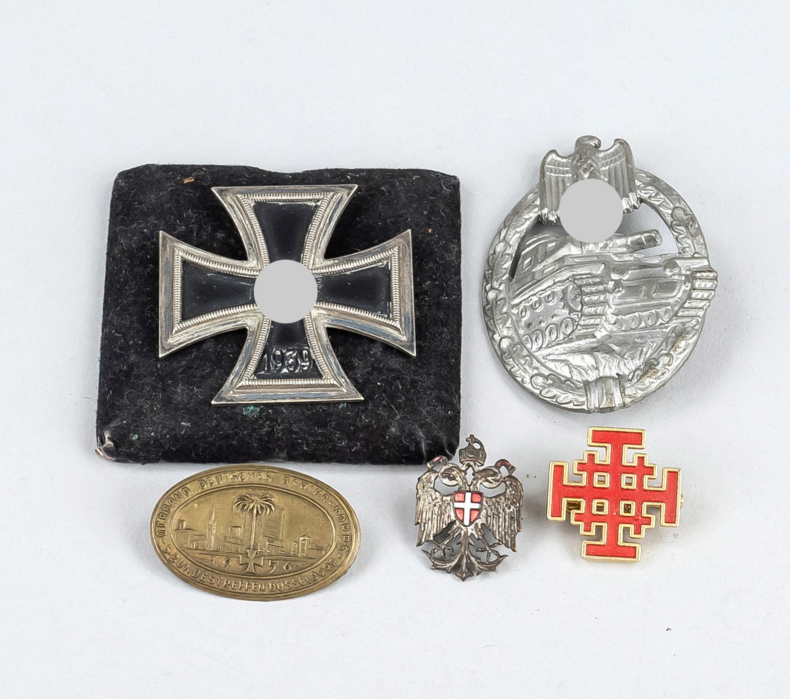 Null Eisernes Kreuz 1. Klasse EK1 1939, flache Form, Magnetkern, ohne Hersteller&hellip;