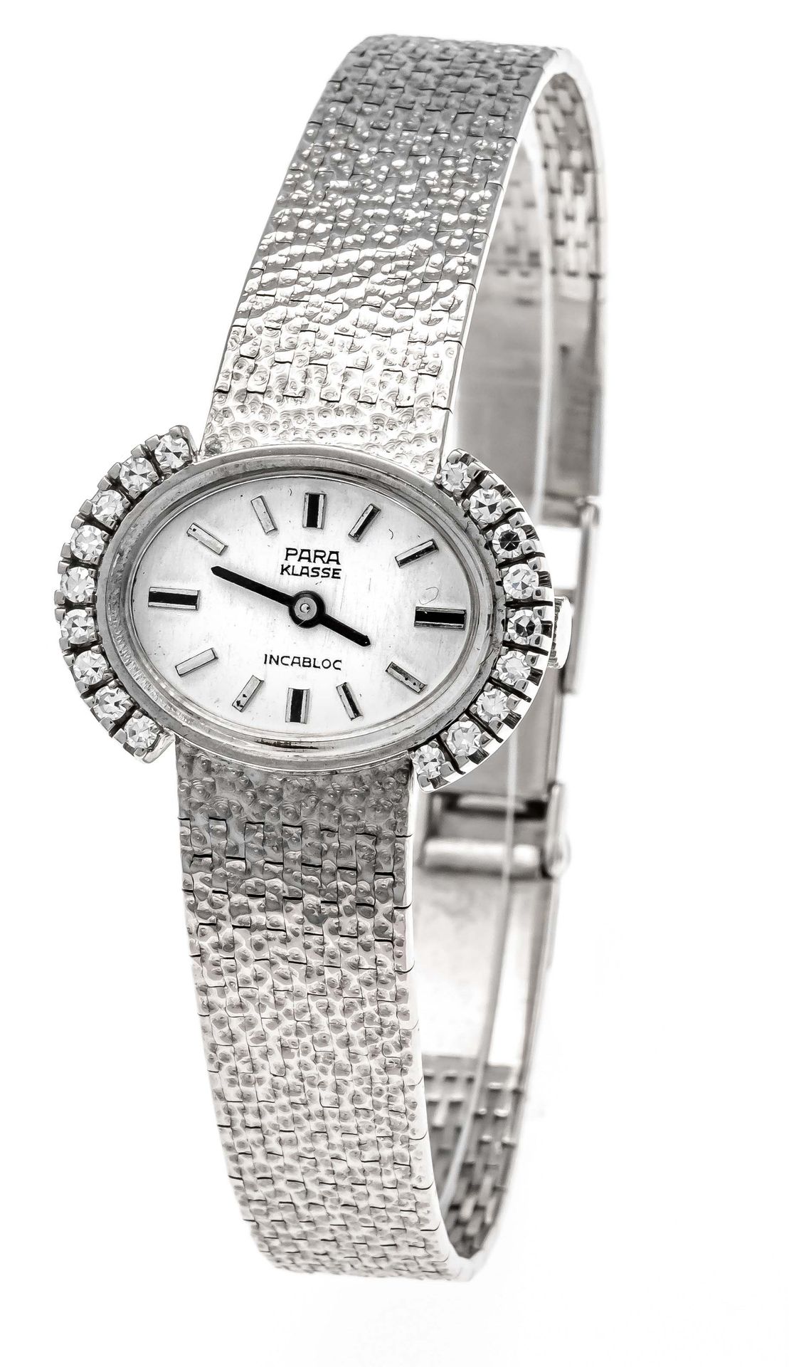 Null Reloj de señora clase Para, 585/ 750/000 WG, en el bisel 18 diamantes añad.&hellip;