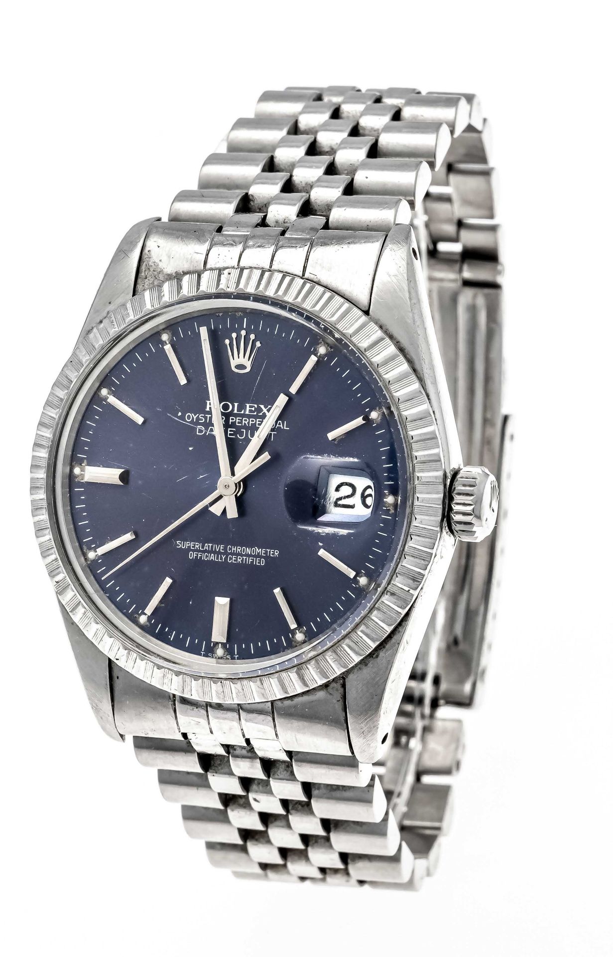Null Rolex Datejust, Oyster Perpetual, Chronometer, Ref. 16030, um 1980, Stahlge&hellip;