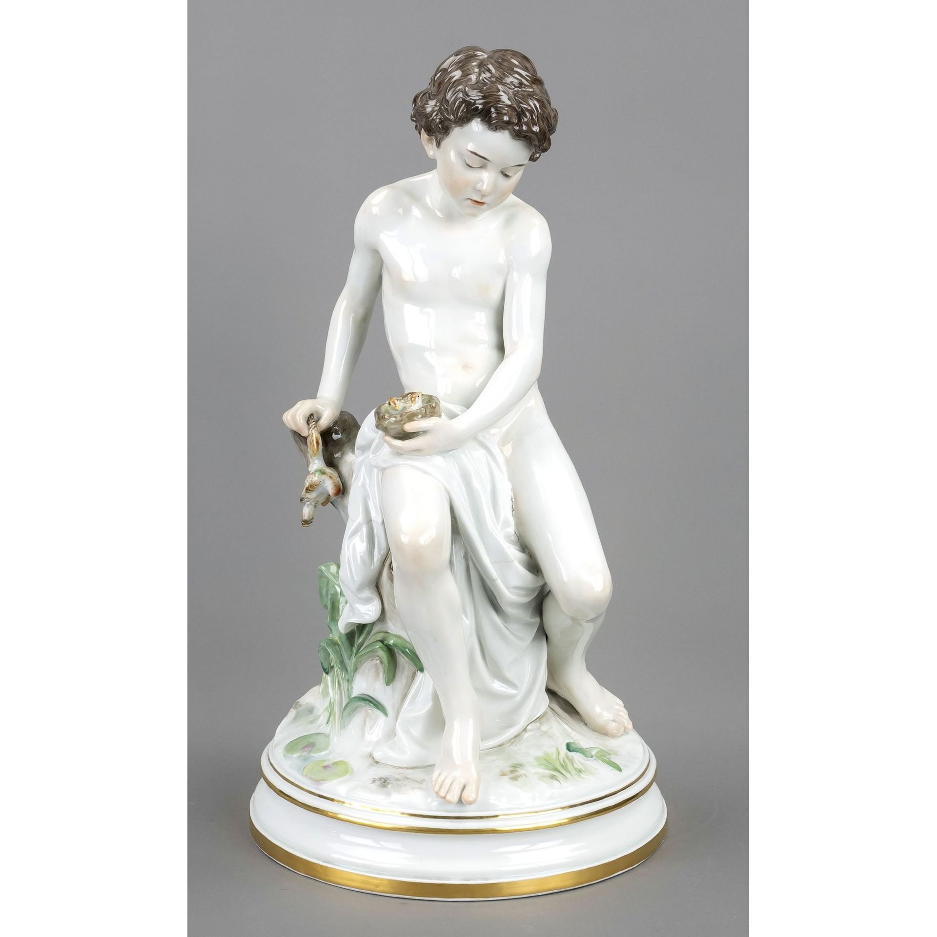 Null Boy with bird's nest, Meissen, mark after 1934, design probably Christian D&hellip;