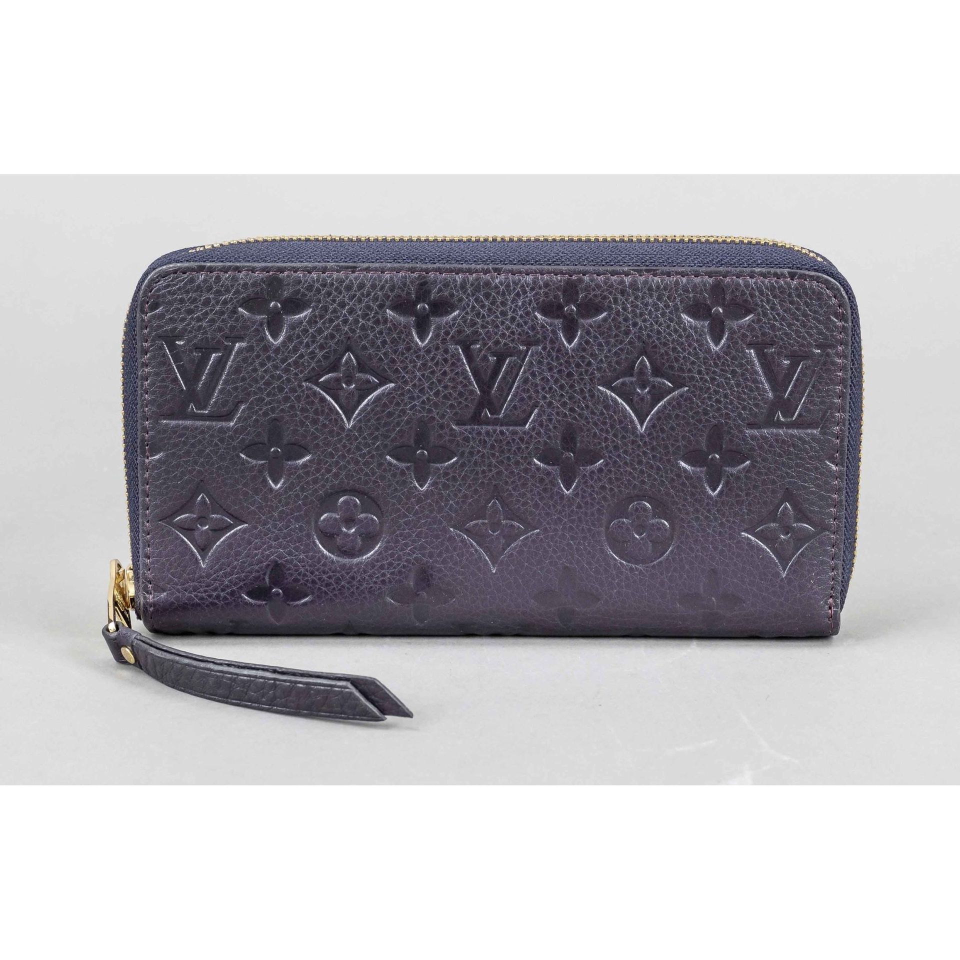 Louis Vuitton, large Monogram Empreinte wallet, eggplant…