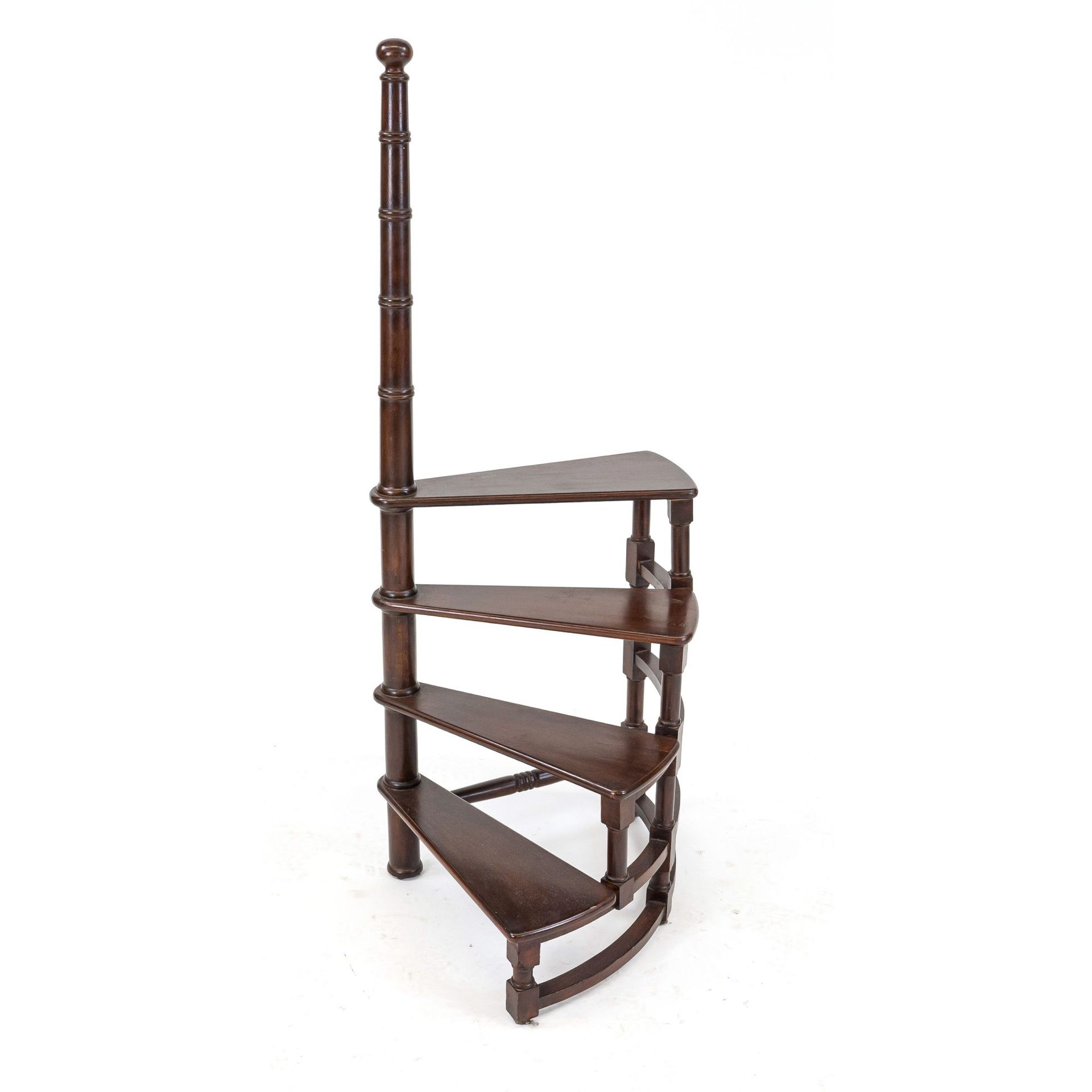 Null Library ladder, England 20th century, mahogany, 124 x 47 x 60 cm