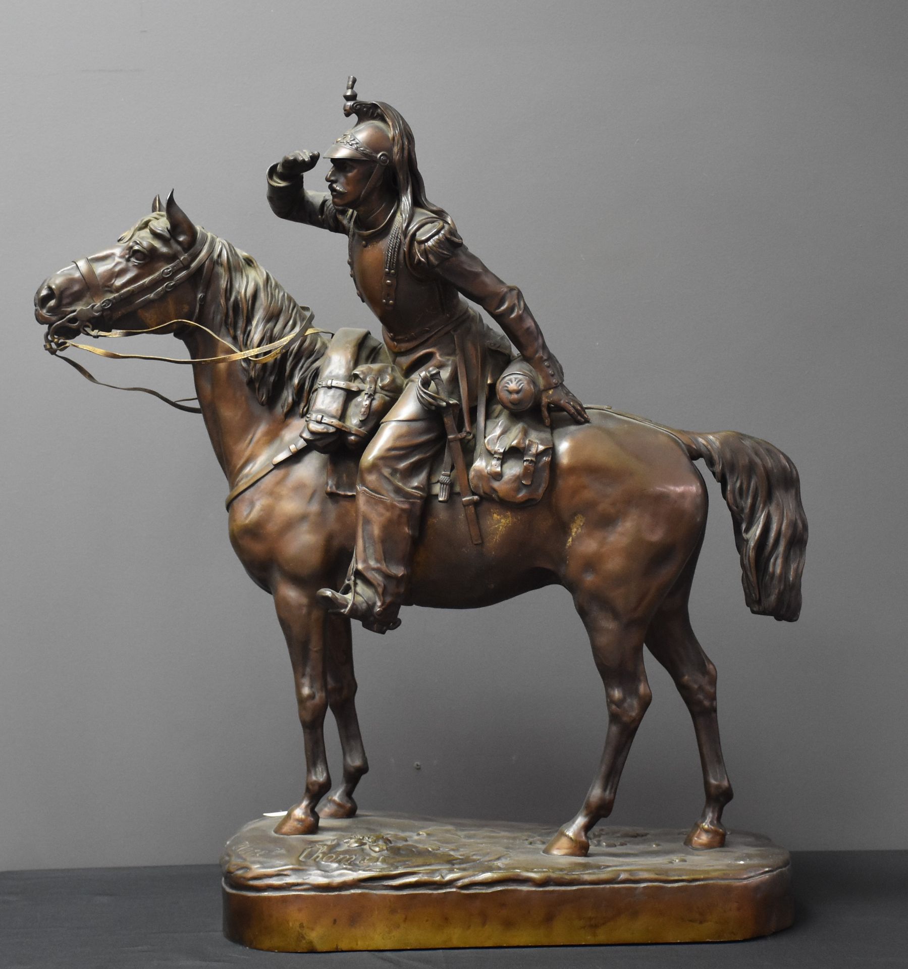 Math de CHOMAS Math de CHOMAS. Equestrian bronze, the cuirassier on his horse. S&hellip;