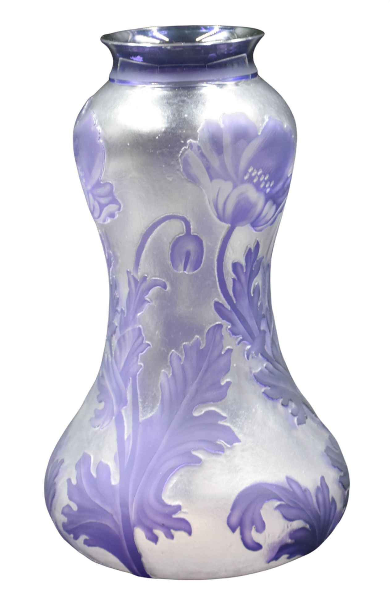 Léon Ledru (1855-1926) Léon Ledru (1855-1926) Art nouveau crystal vase from Val &hellip;