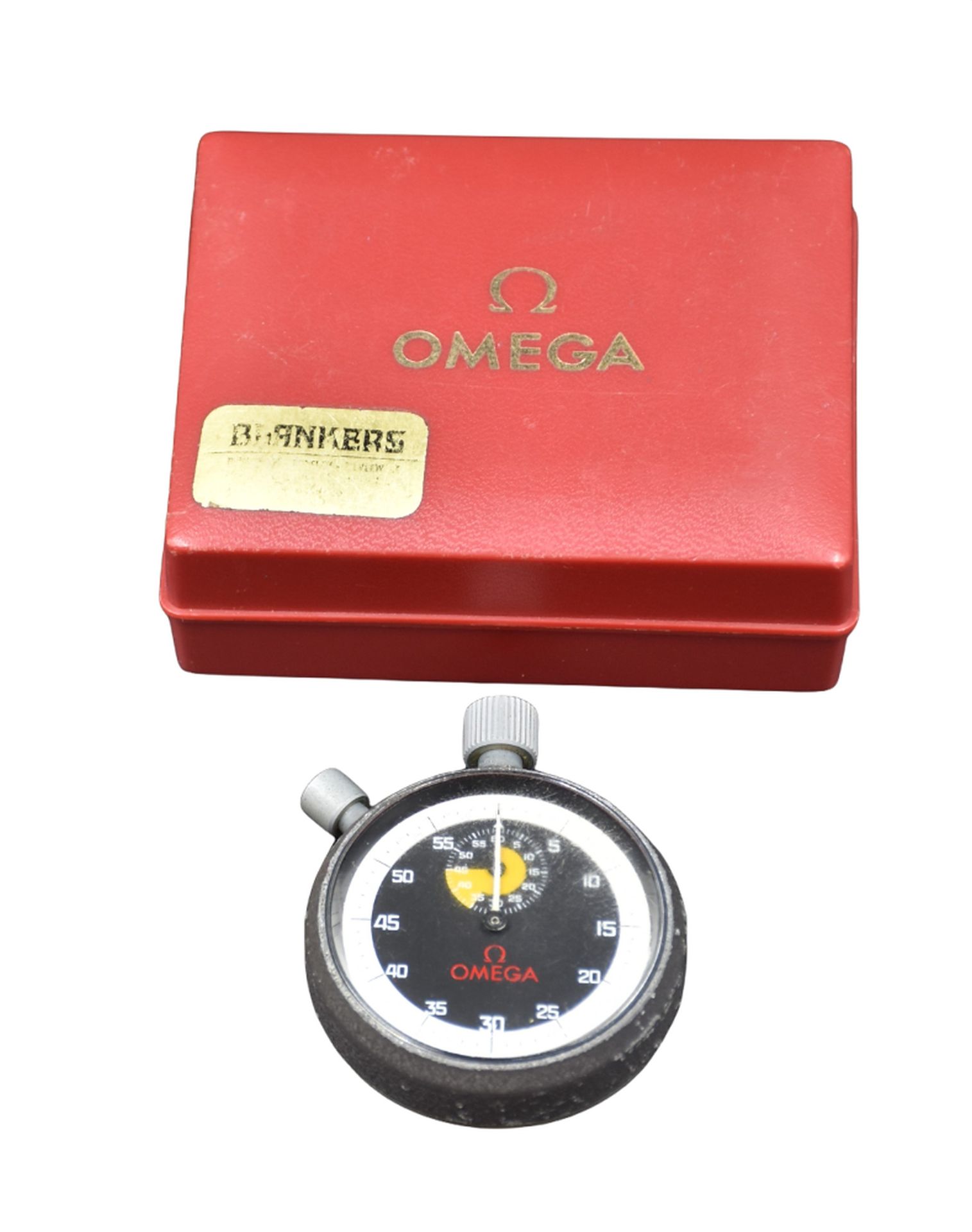 Null Chronomètre de marque Omega dans sa boîte. Vers 1970. 

NL: Omega merk chro&hellip;