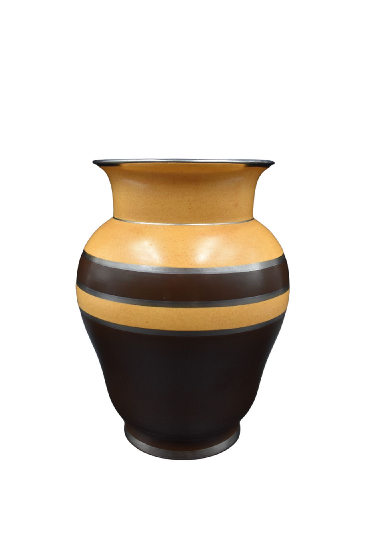 Null Boch Kéramis花瓶，带有简约的哑光装饰，上面有Jean Wind的字样。D.1818.高度：22厘米。 

NL: Boch Kéramis&hellip;