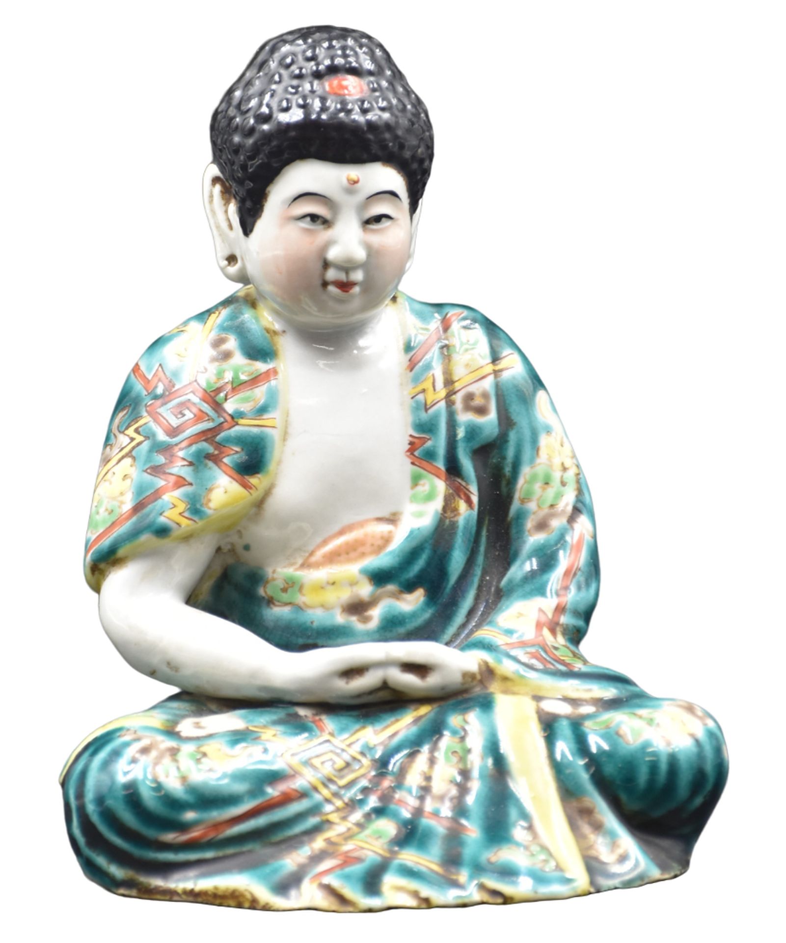 Null Buddha aus chinesischem Porzellan. Ht: 15 cm. 

NL: Chinees porseleinen Boe&hellip;
