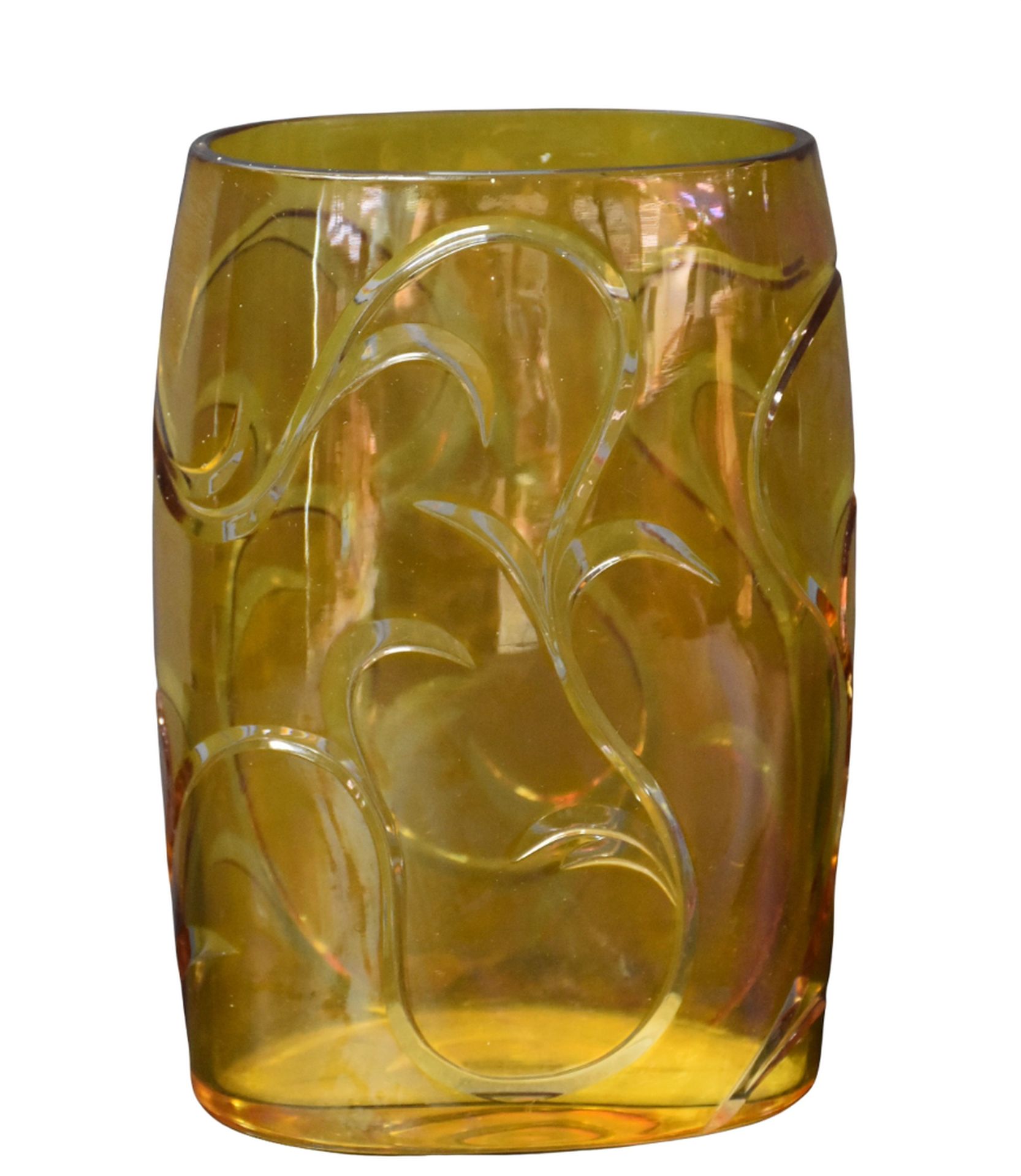 Null Val Saint Lambert新艺术派水晶花瓶，约1897年。归功于维克多-奥尔塔。模型转载于米歇尔-蒂里的《Val Saint Lambert艺&hellip;