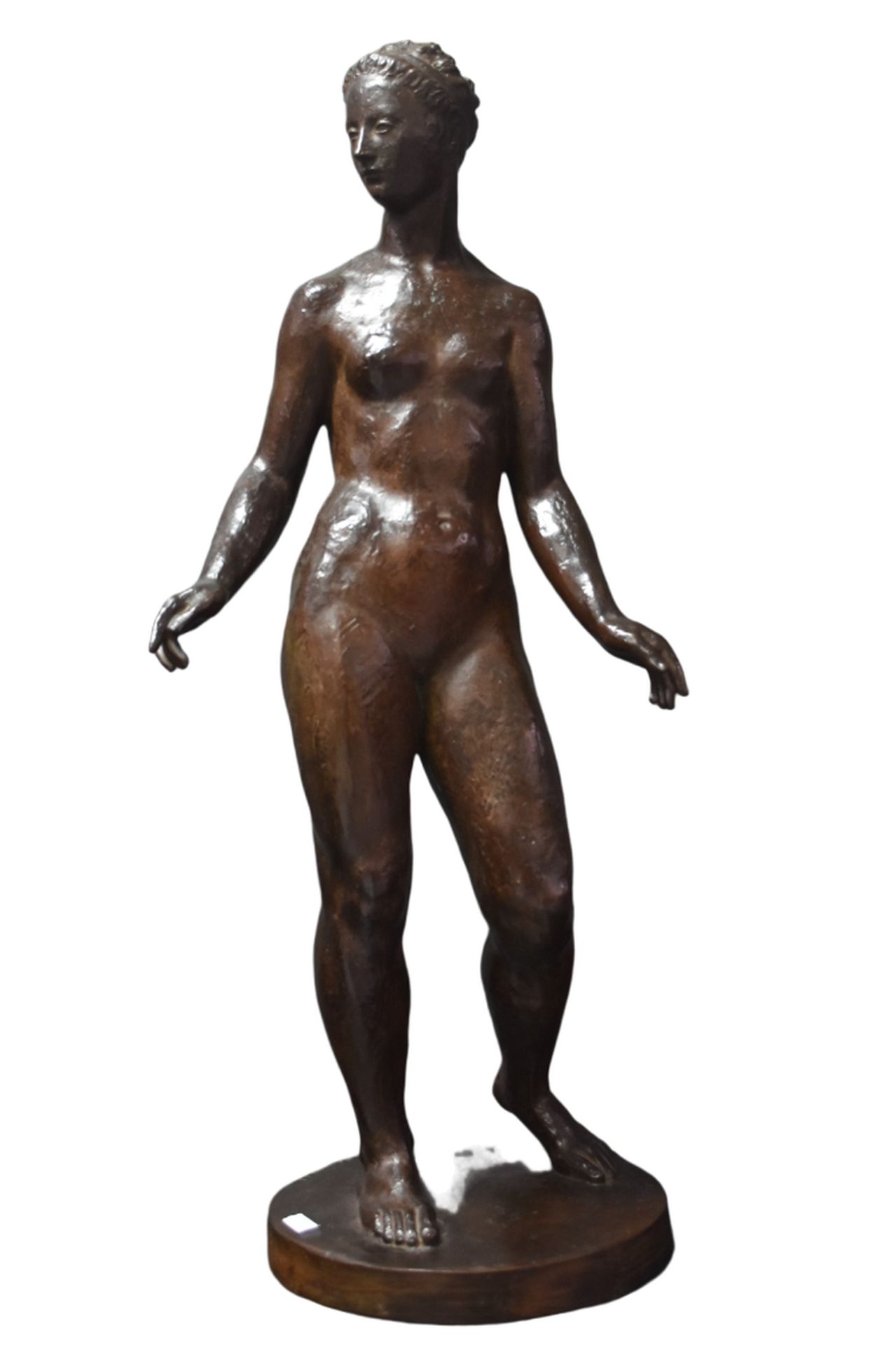 Alphonse DARVILLE(1910-1990) 阿尔方斯-达维尔(Alphonse DARVILLE)(1910-1990)。生育女神。棕色铜锈的青铜&hellip;