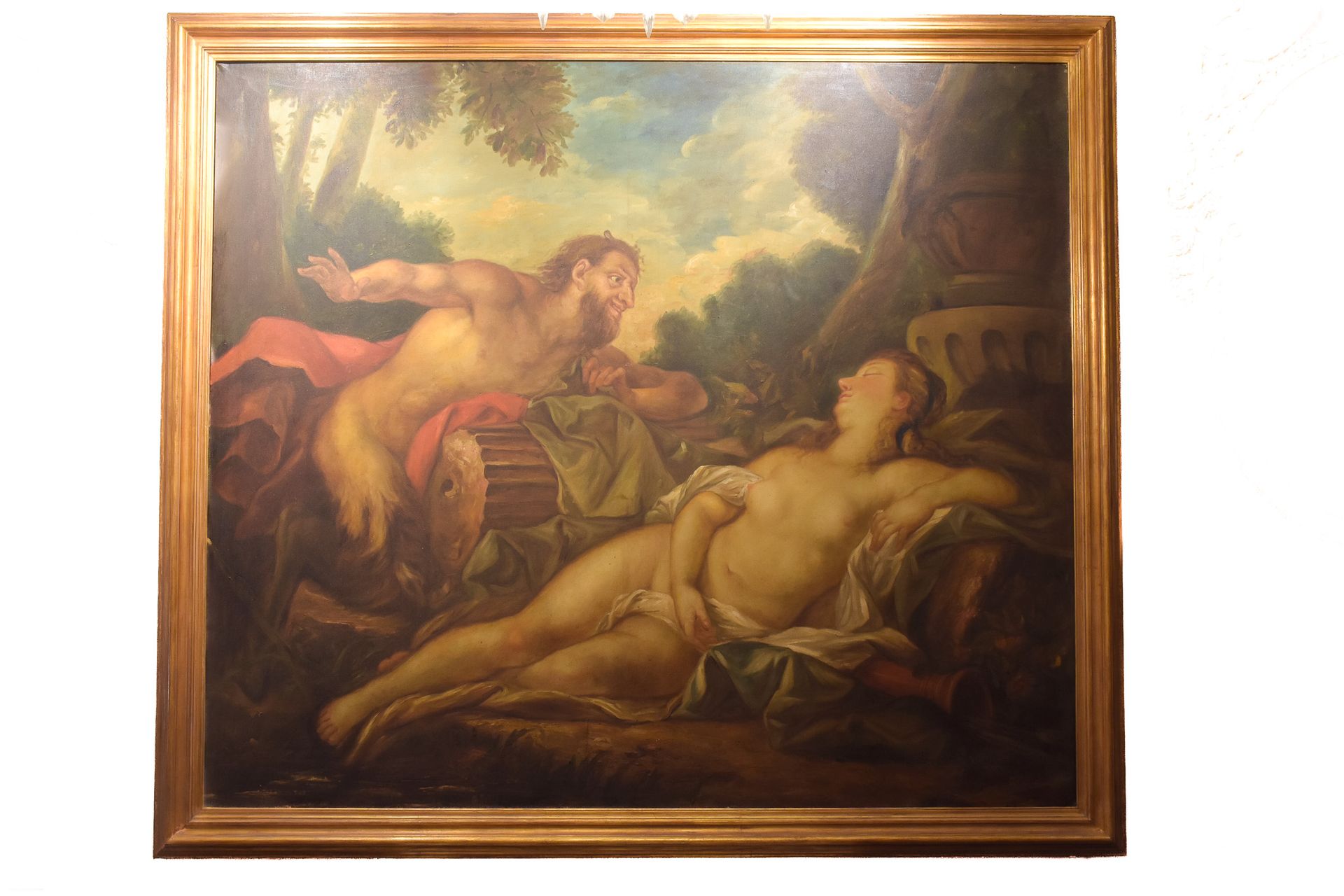 Null Venus und Satyr 
Zweite Hälfte 20. Jahrhundert, Acryl auf Leinwand.
Acrylge&hellip;