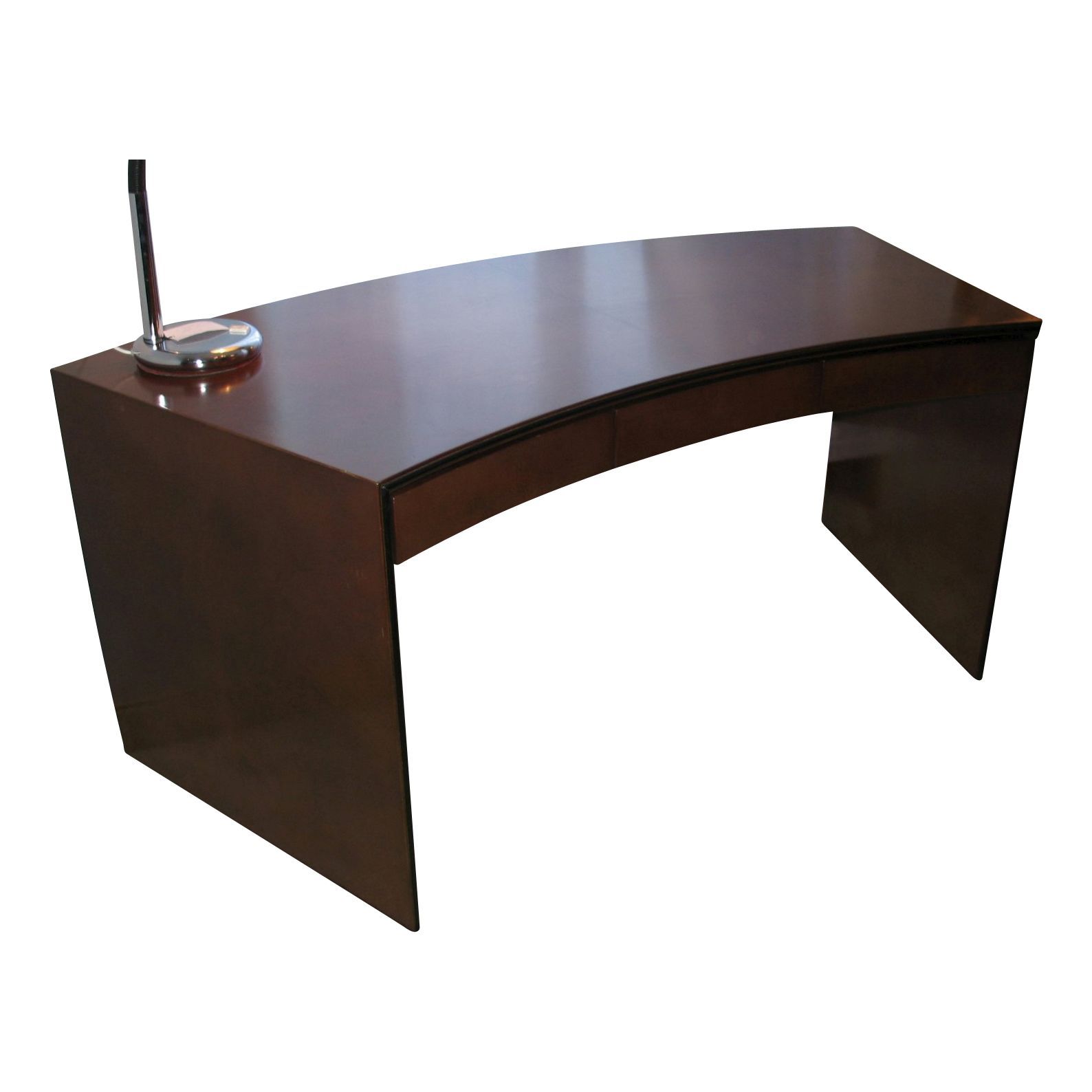 Null 1 Bureau plat “Moderne” de la collection TURA, à 2 tiroirs, sur coulisseaux&hellip;