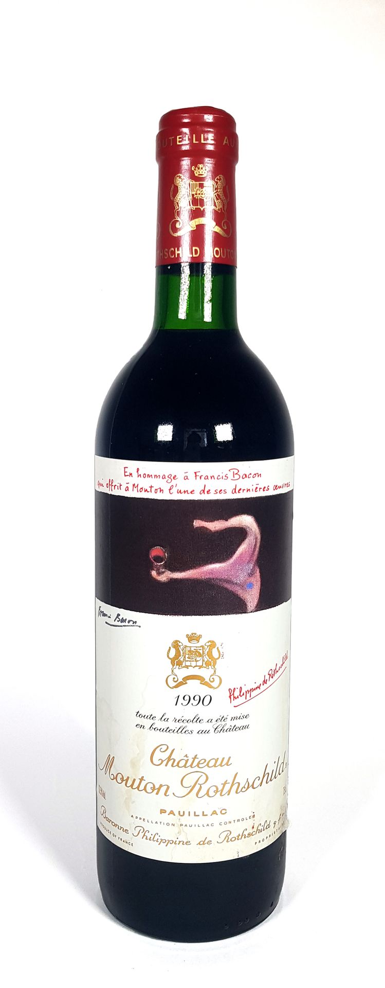 Null 1	 Bouteille 	Château Mouton Rothschild	 1990	, GCC1 Pauillac	 (B.G)	 (e.L.&hellip;