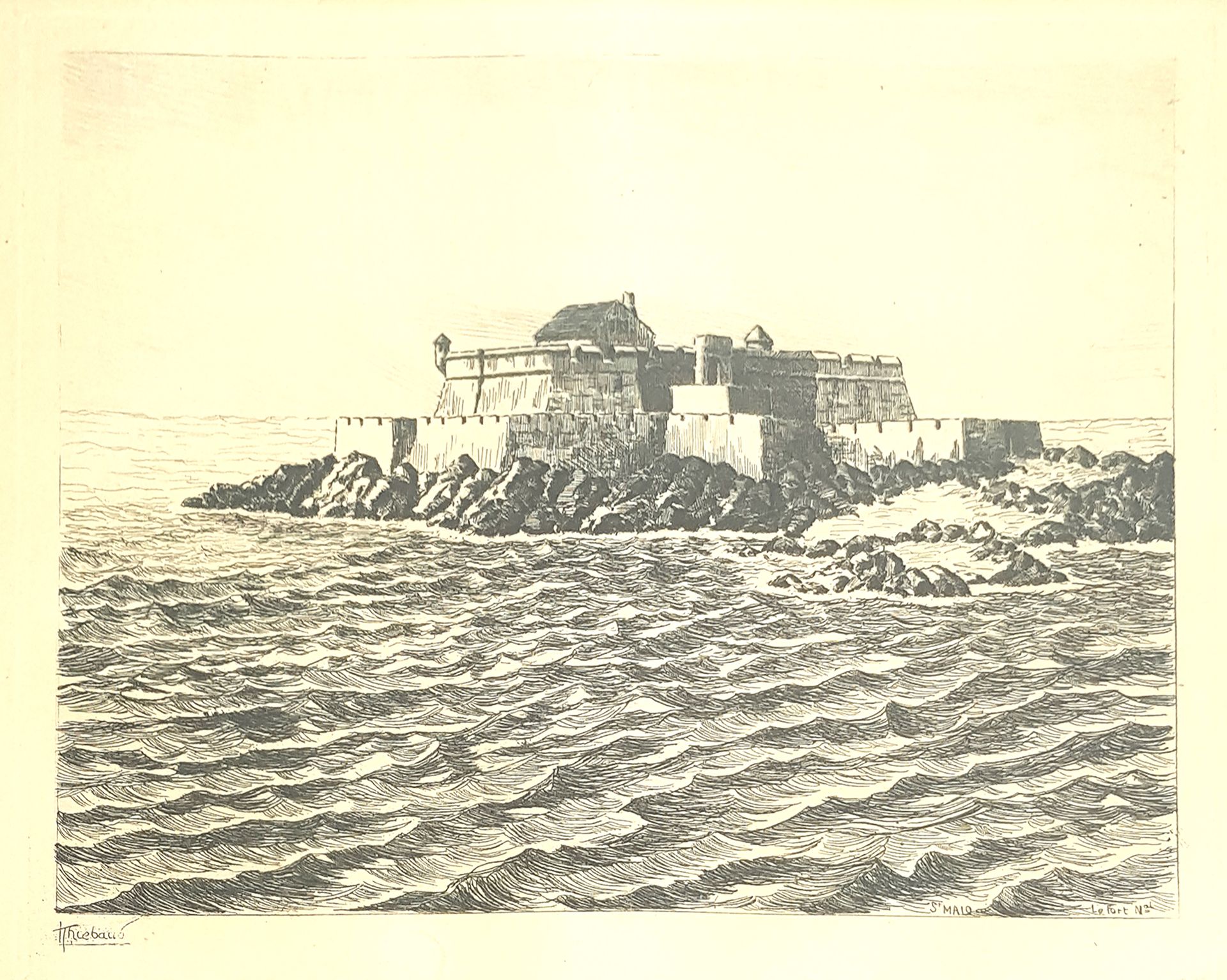 Null L. THIEBAUD (École du XIXe siècle)

Saint-Malo, Le fort national

Gravure à&hellip;