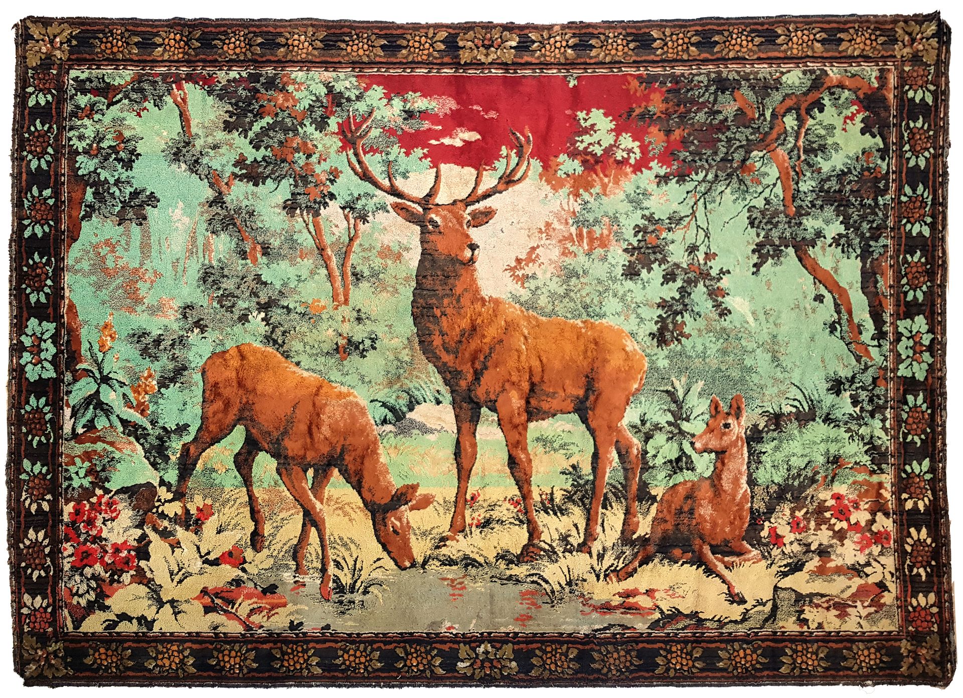 Null 鹿，羊毛挂毯

117 x 164 cm

磨损的