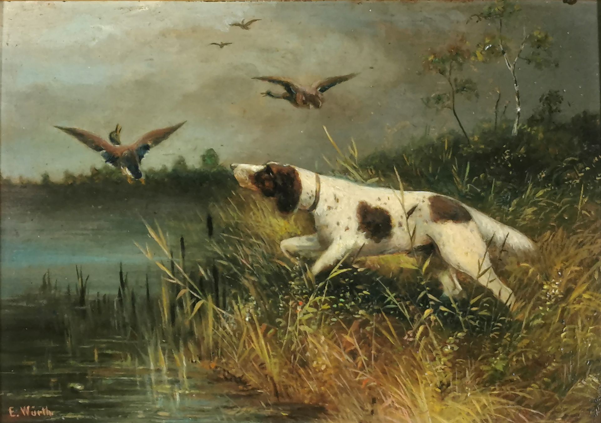 Null E. WÜRTH (Schule Ende 19. - Anfang 20. Jahrhundert)

Jagd auf eine Ente

Öl&hellip;