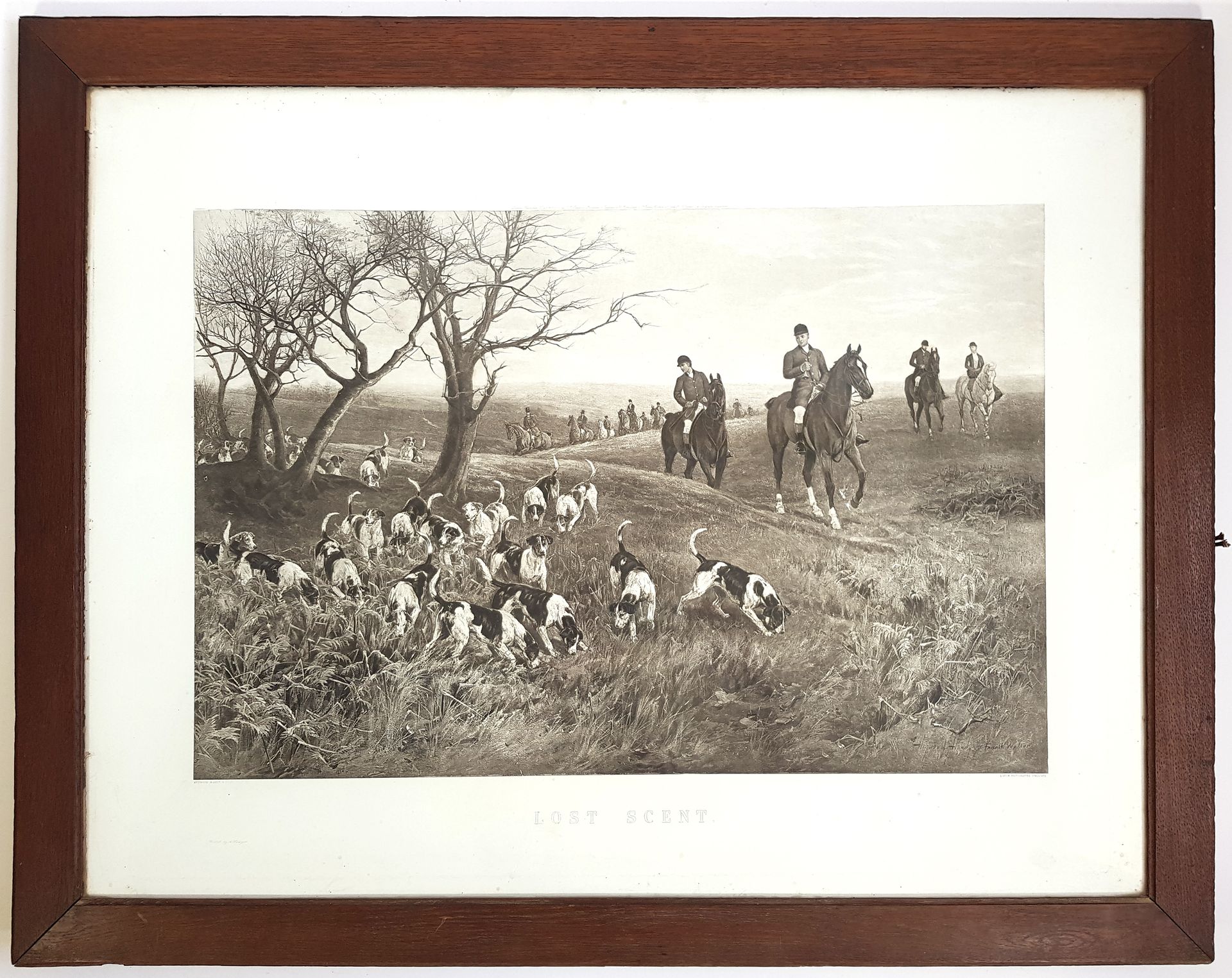 Null Hunting with hounds

After Heywood HARDY (1842-1933)

Lost scent 

English &hellip;