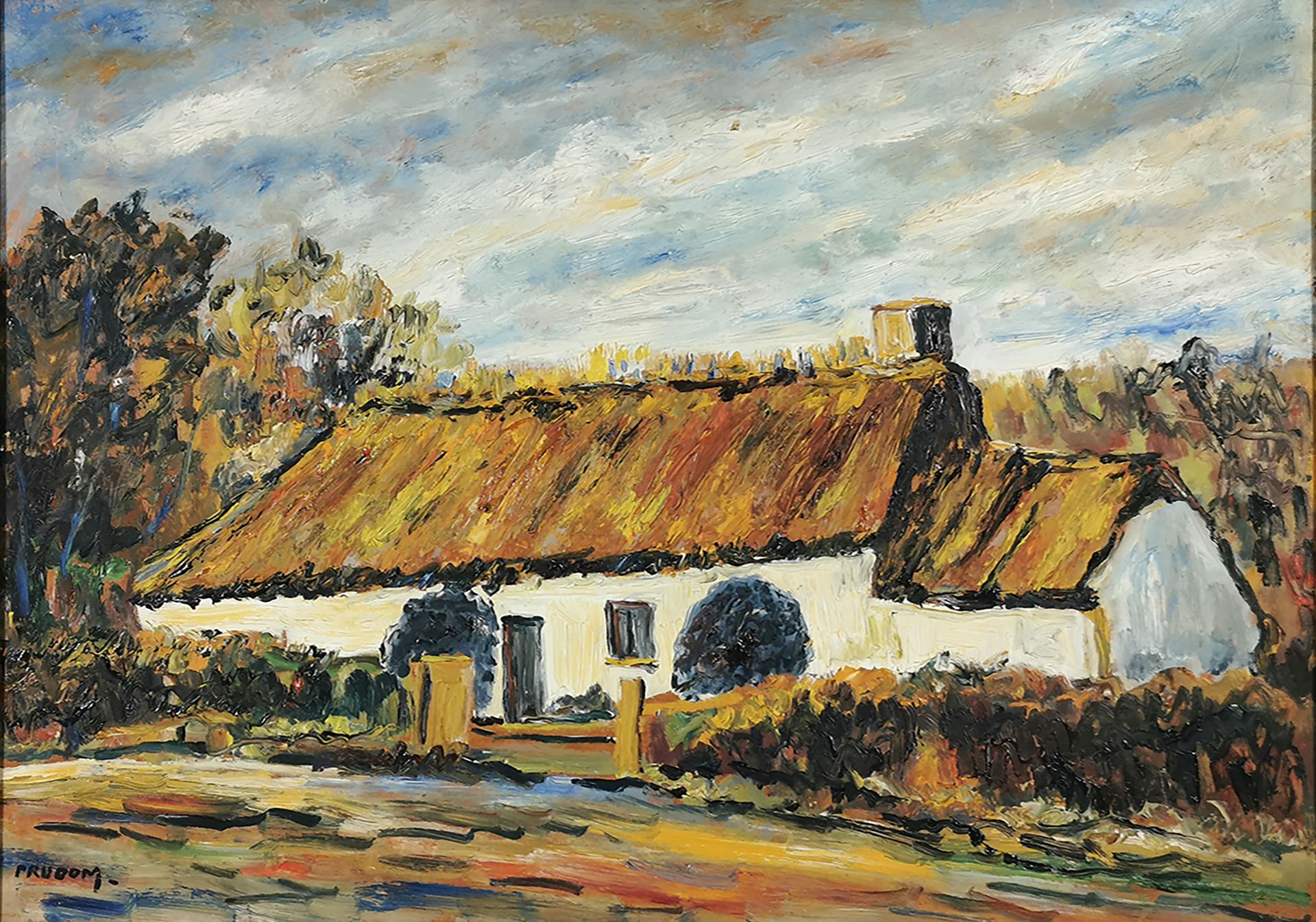 Null PRUDOM, Georges PRUD'HOMME said (1927-1992)

The thatched cottage

Oil on i&hellip;