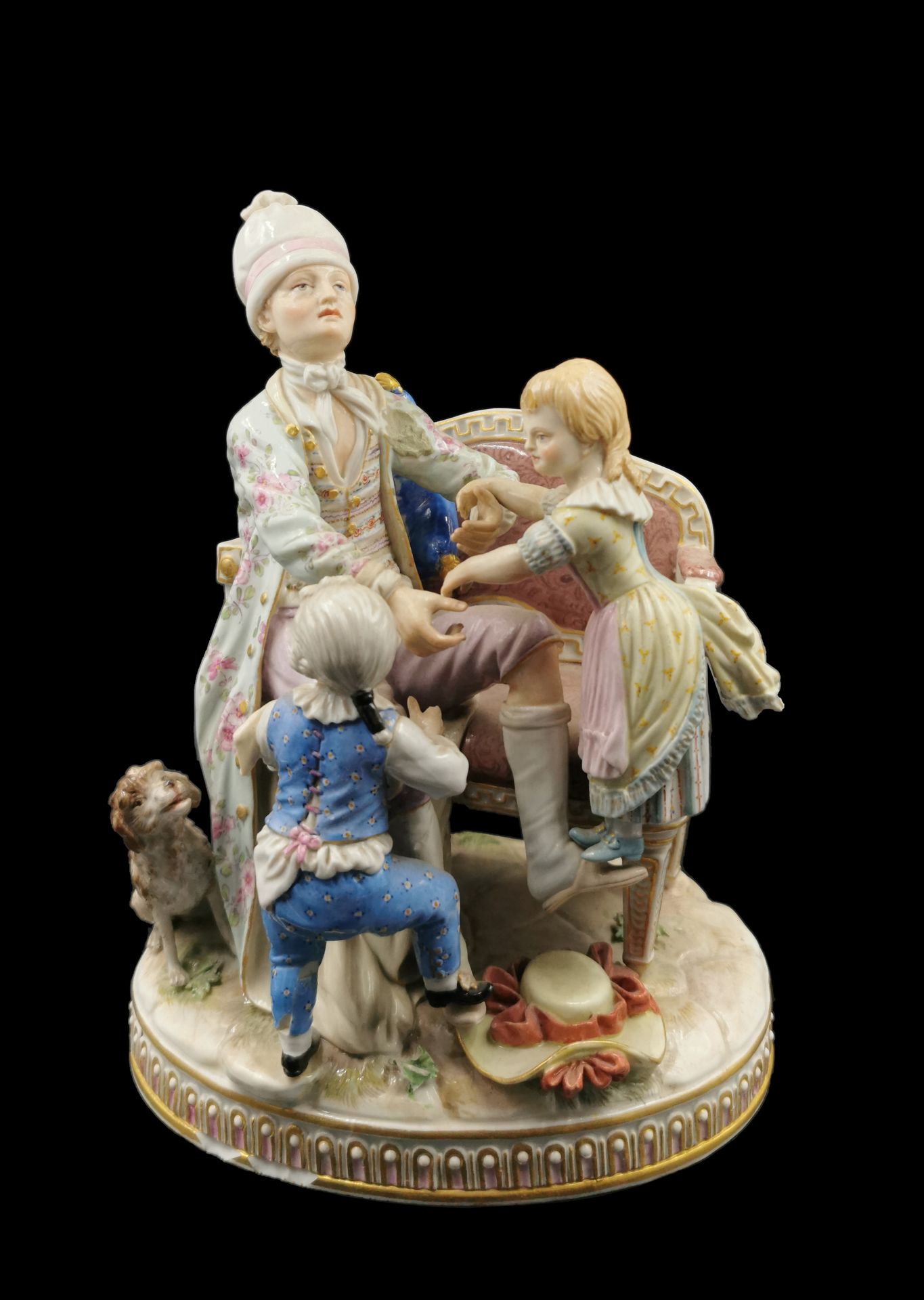 Null MEISSEN

Groupe à trois figures en porcelaine représentant un homme assis s&hellip;