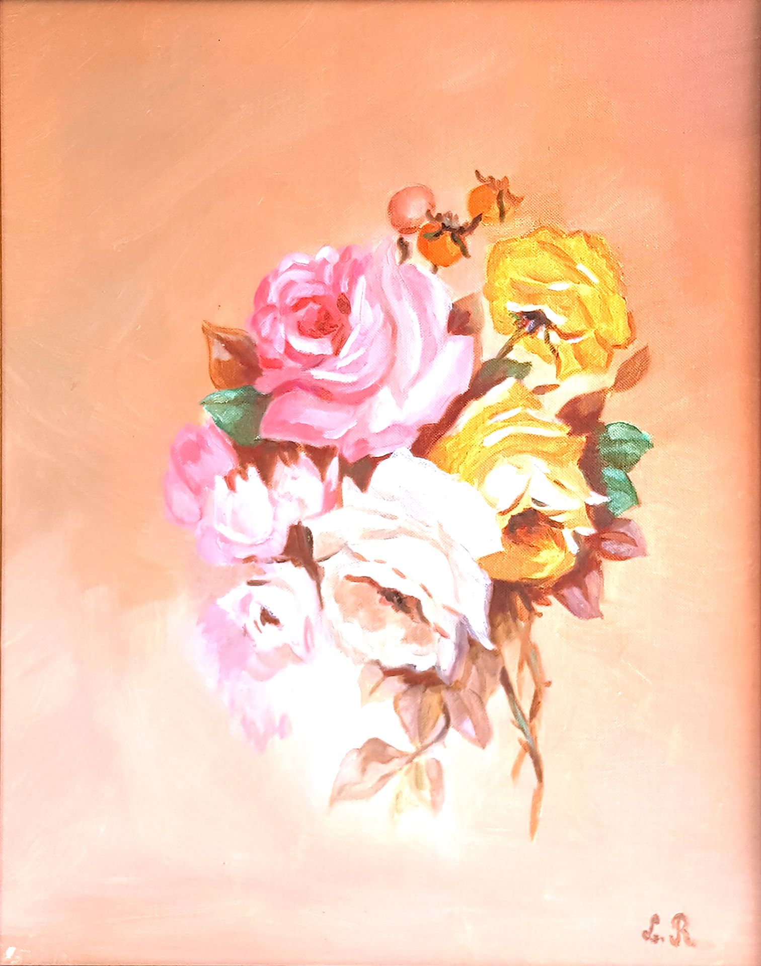 Null Scuola del 20° secolo

Bouquet di rose

Olio su tavola di tela monogrammata&hellip;