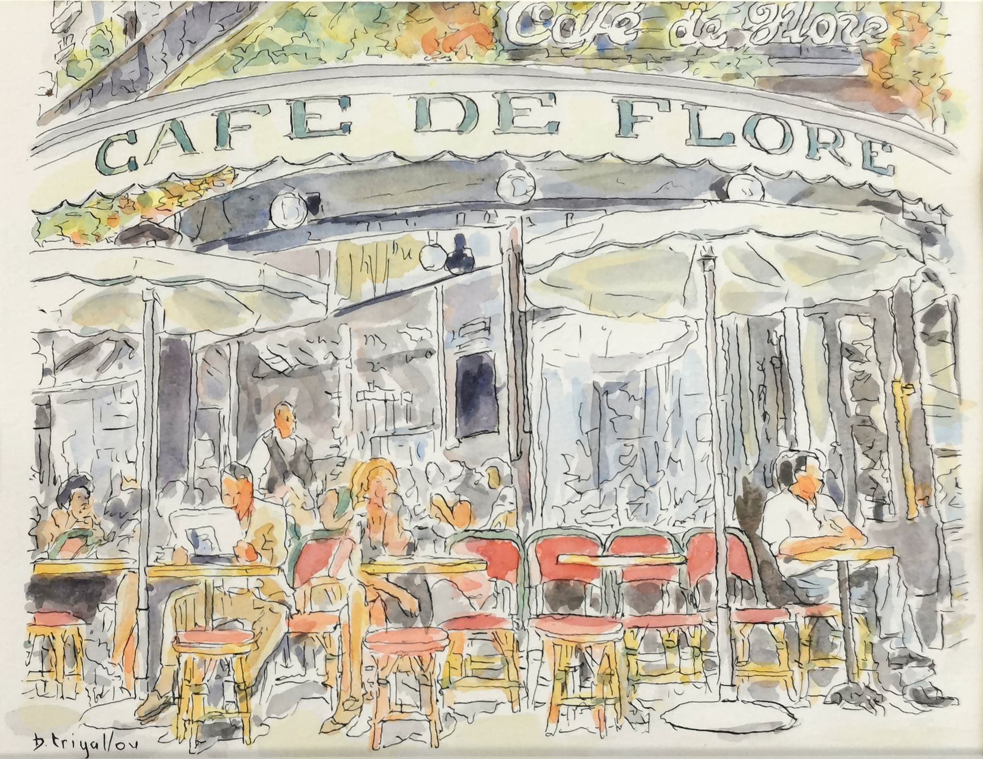 Null Bernard TRIGALLOU (École du XXe - XXIe siècle)

Le café Flore

Encre de Chi&hellip;