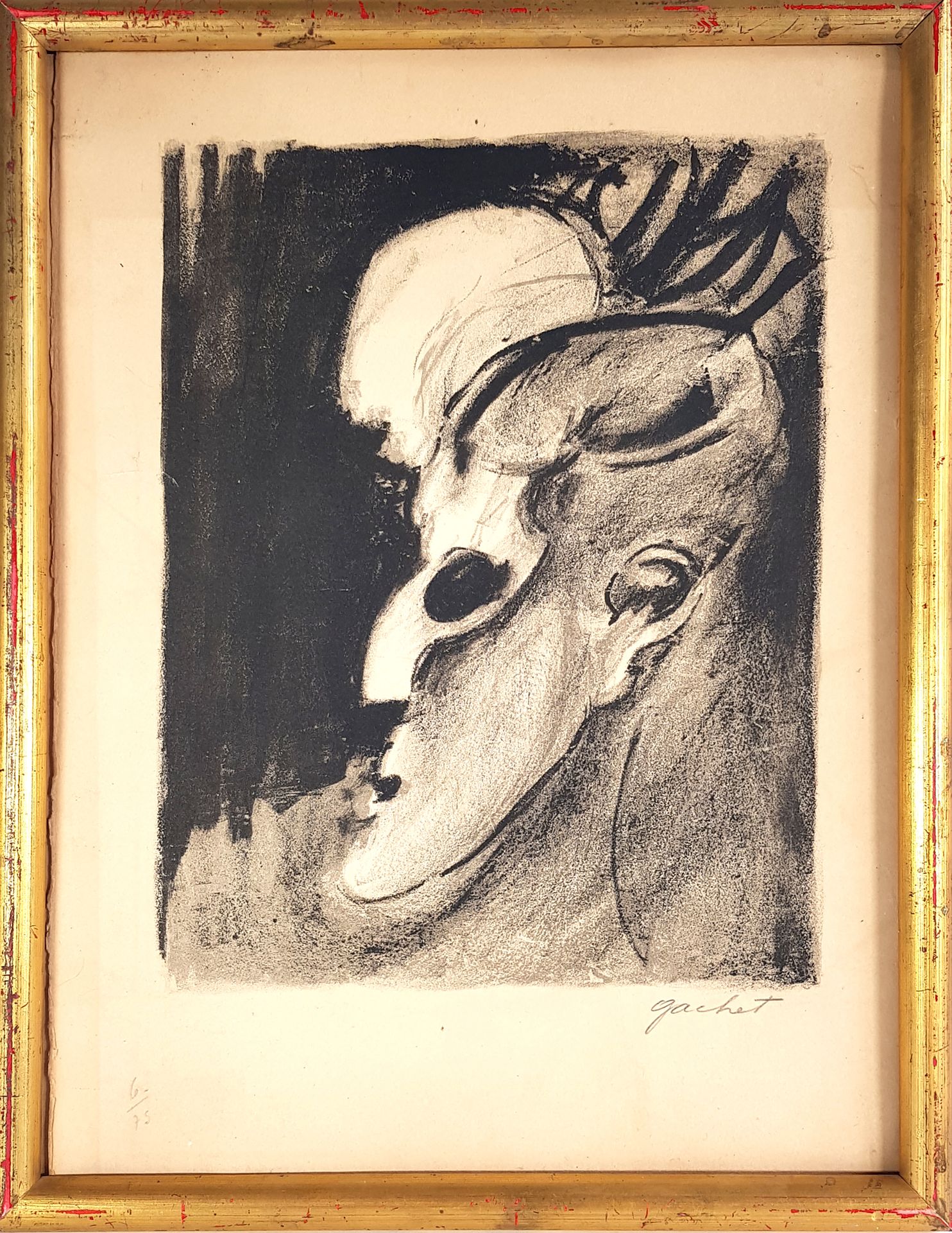 Null GACHET (École du XXe siècle)

Le masque 

Lithographie en noir signée et nu&hellip;