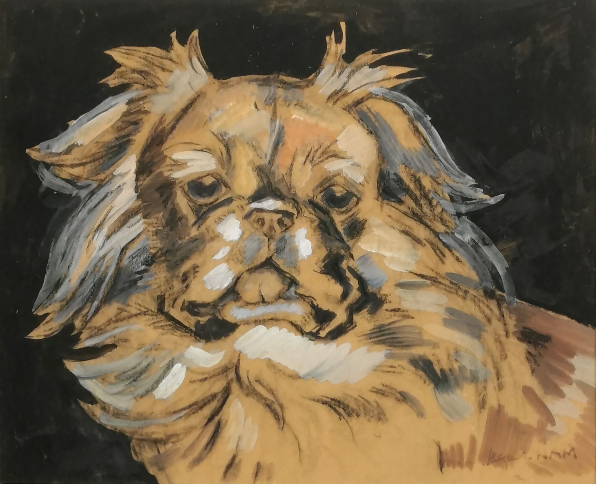 Null Jacques NAM, Jacques LEHMANN dit (1881-1974)

对狗头的研究

纸上炭笔和水粉画，已签名

21 x 26&hellip;
