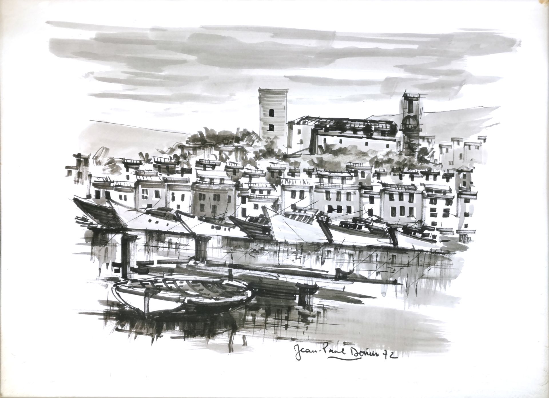 Null Jean-Paul DENIER (20th century school)

The port, 1972

Ink on paper signed&hellip;