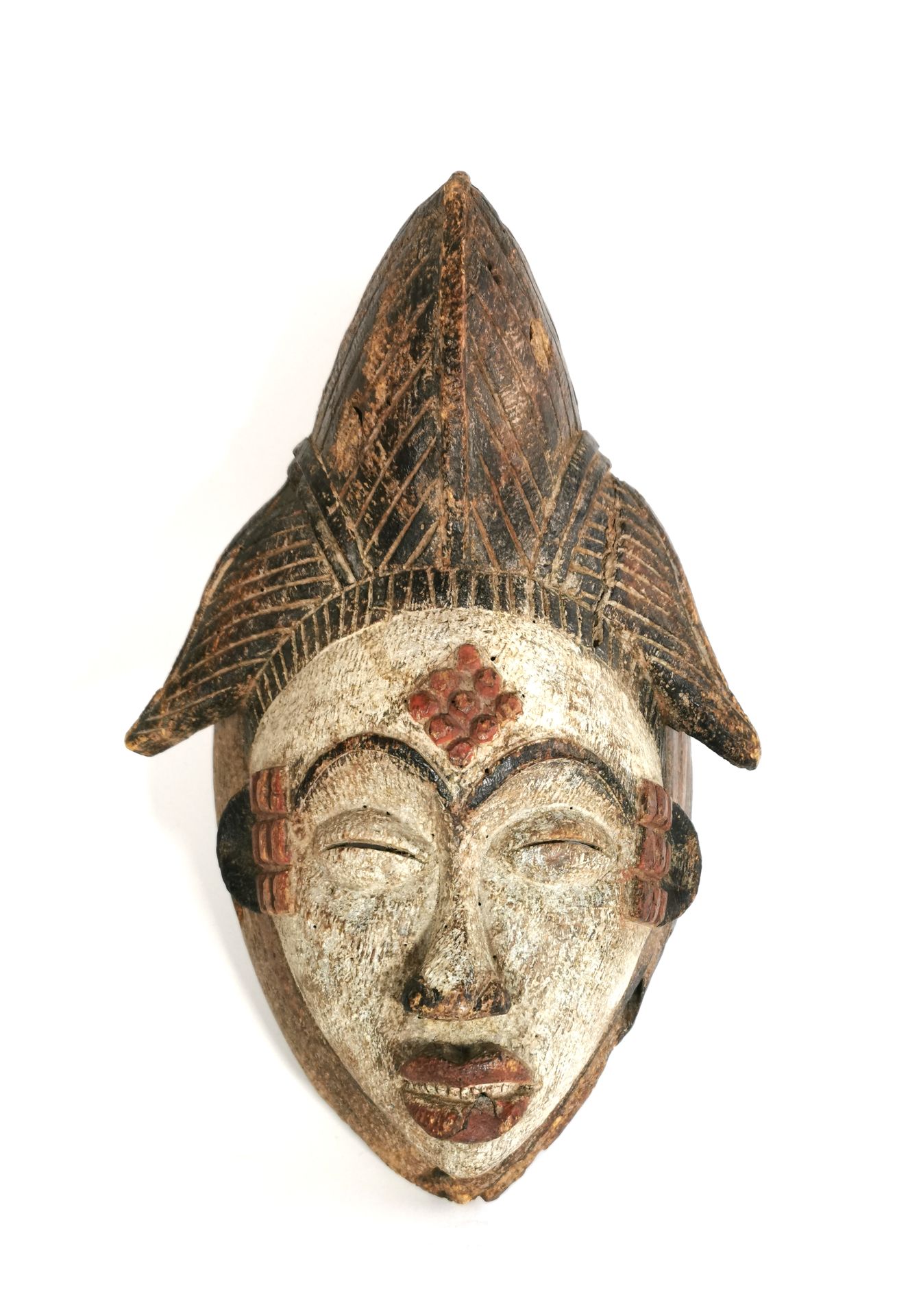 Null PUNU-Maske - Gabun 

Dekorative Maske im Stil 

H. 32,5 x L. 21 cm