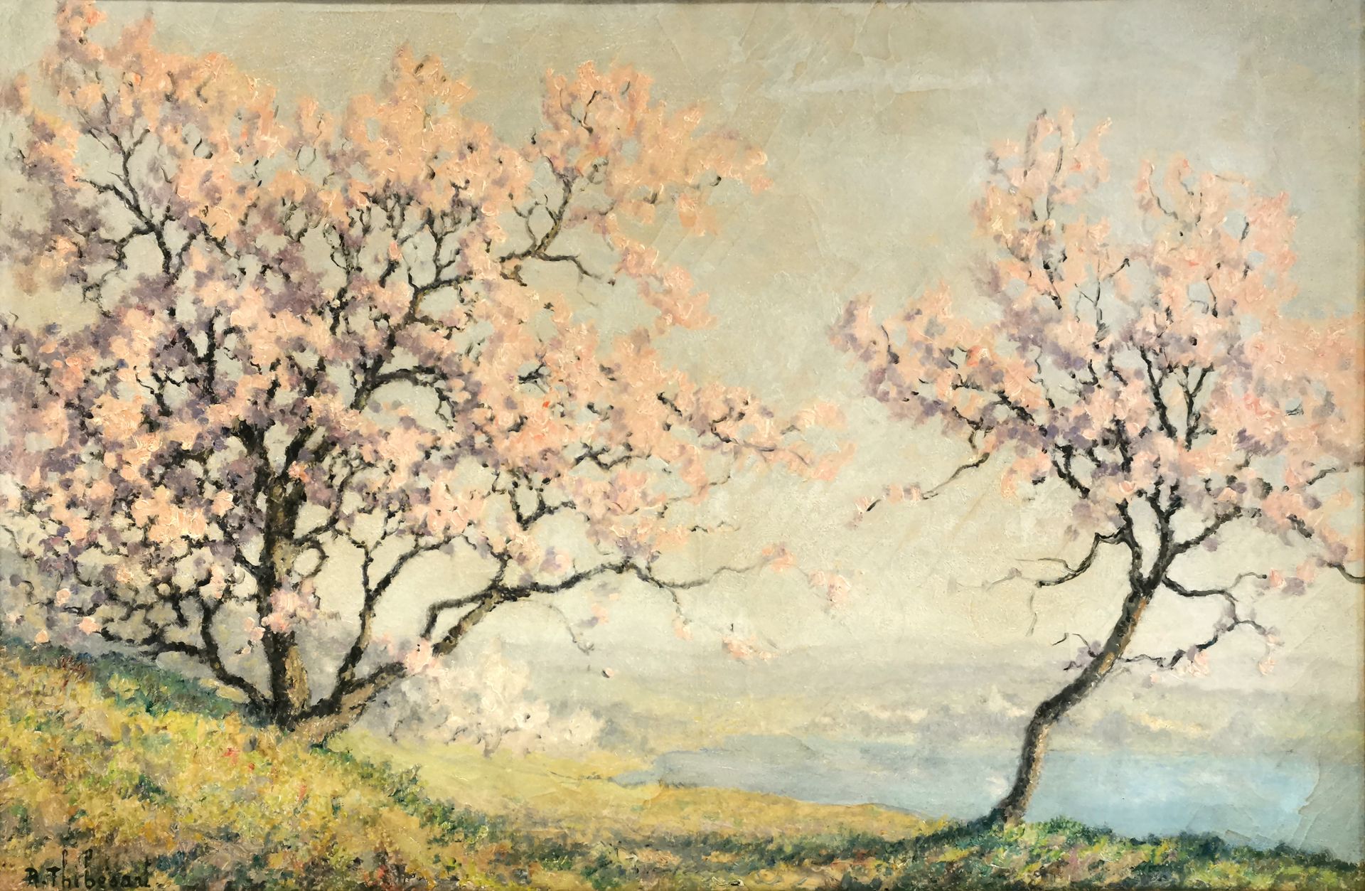 Null 
Raymond THIBESART (1878-1965)





Blühende Apfelbäume am Ufer der Seine

&hellip;