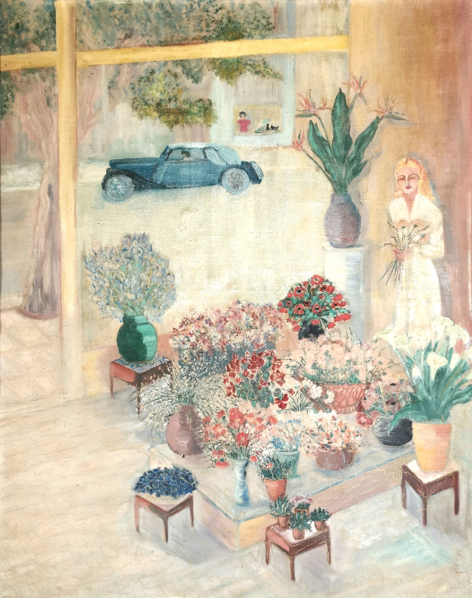 Null Scuola del 20° secolo

Il mercante di fiori

Olio su tela 

88 x 70 cm

Inc&hellip;