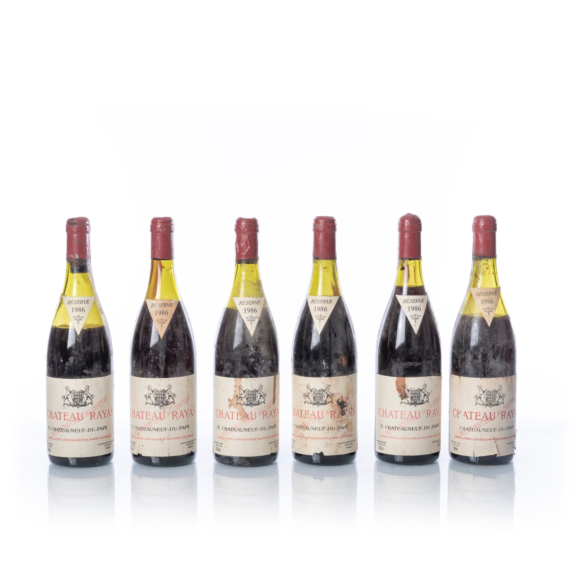 Null 6 botellas CHÂTEAUNEUF-DU-PAPE 

Año : 1986

Denominación : Château RAYAS -&hellip;