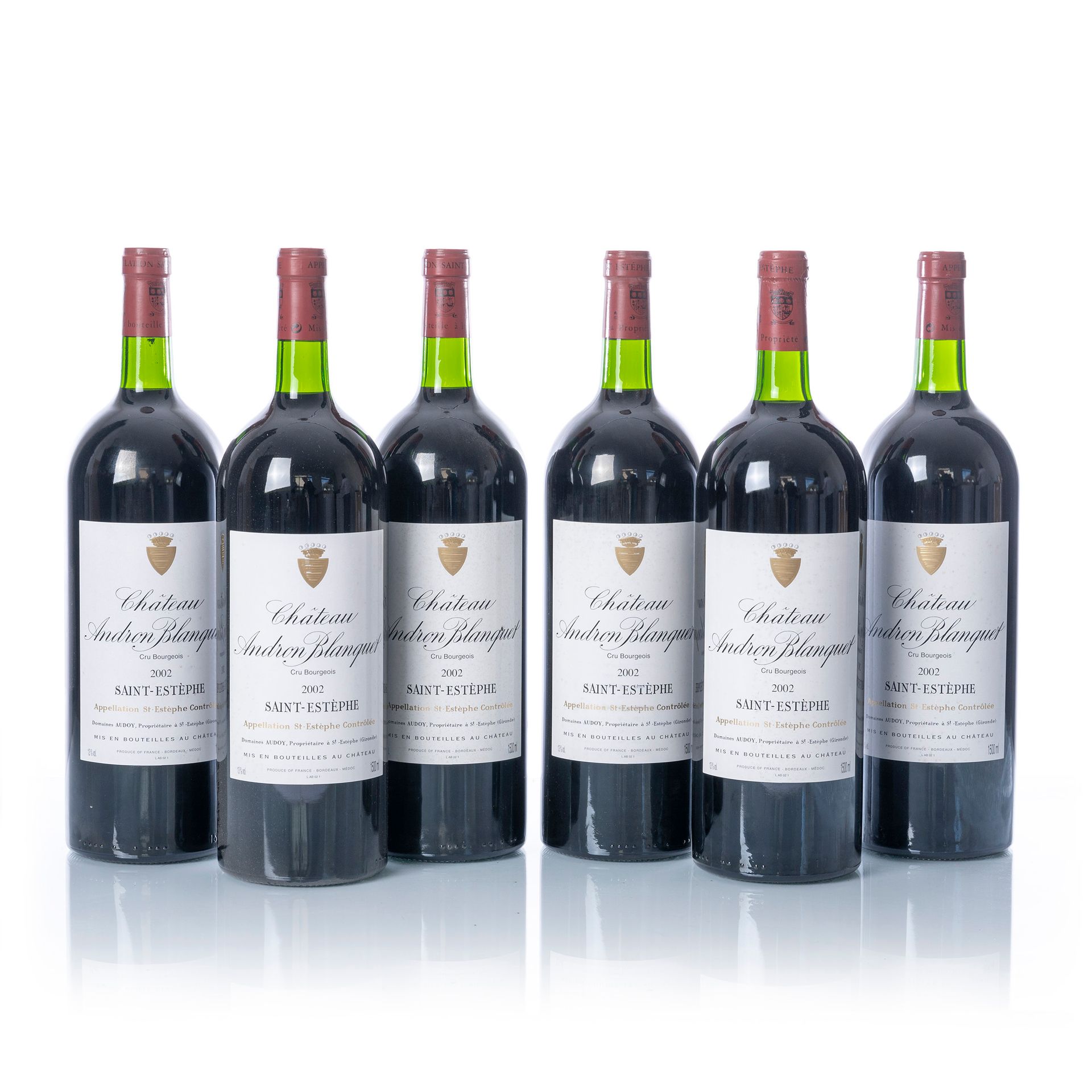 Null 6 magnums CHÂTEAU ANDRON BLANQUET

Año : 2002

Denominación : SAINT-ESTÈPHE&hellip;