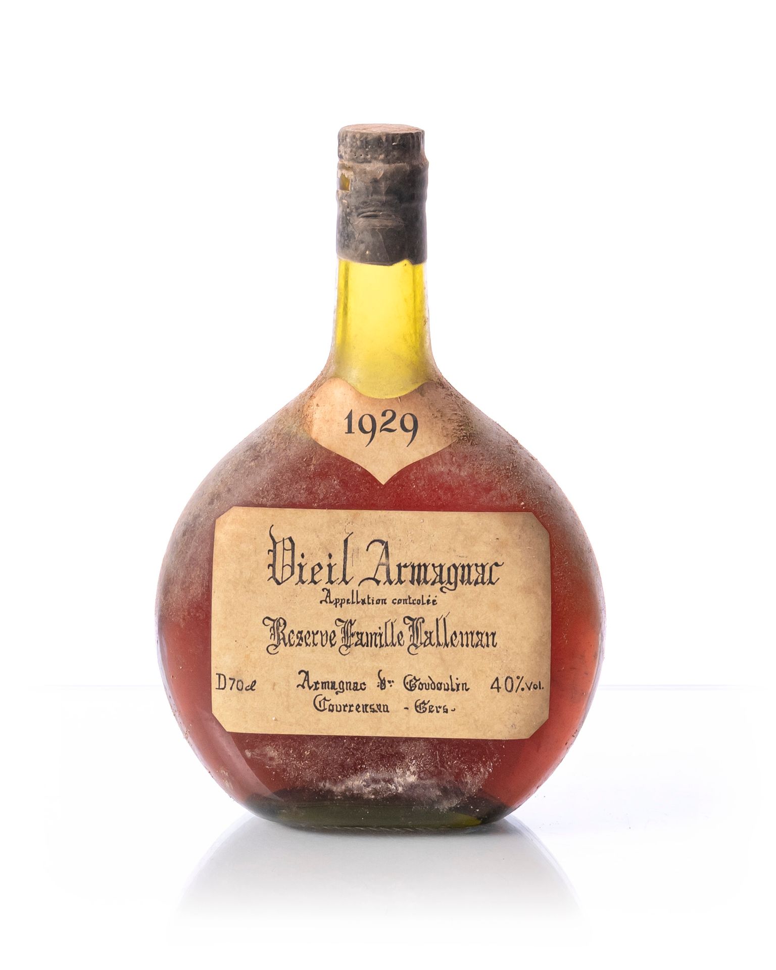 Null 1 bottle (70 cl. - 40°) Old ARMAGNAC VEUVE J. GOUDOULIN Reserve
Year : 1929&hellip;
