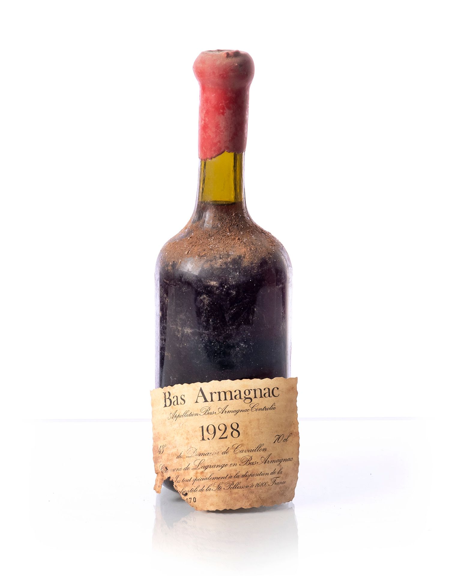 Null 1 Flasche (70 cl. - 40°) BAS-ARMAGNAC Domaine de CAVAILLON.
Jahr: 1928
Beze&hellip;